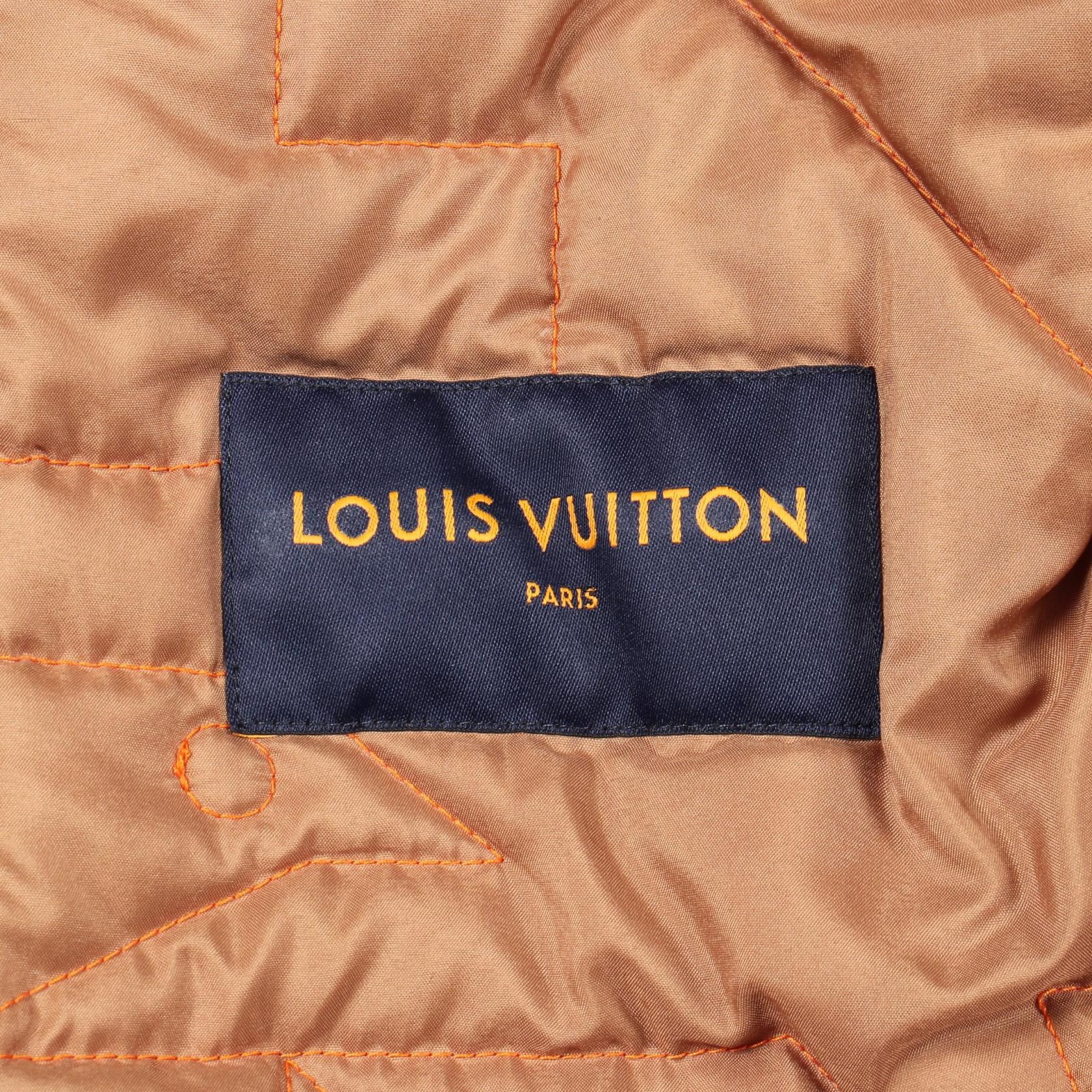 Louis Vuitton Louis Vuitton Louis Vuitton Hooded Padded Denim Cotton Jacket Textile Outerwear DUTY FREE for USA Size ONE SIZE - 3 Thumbnail