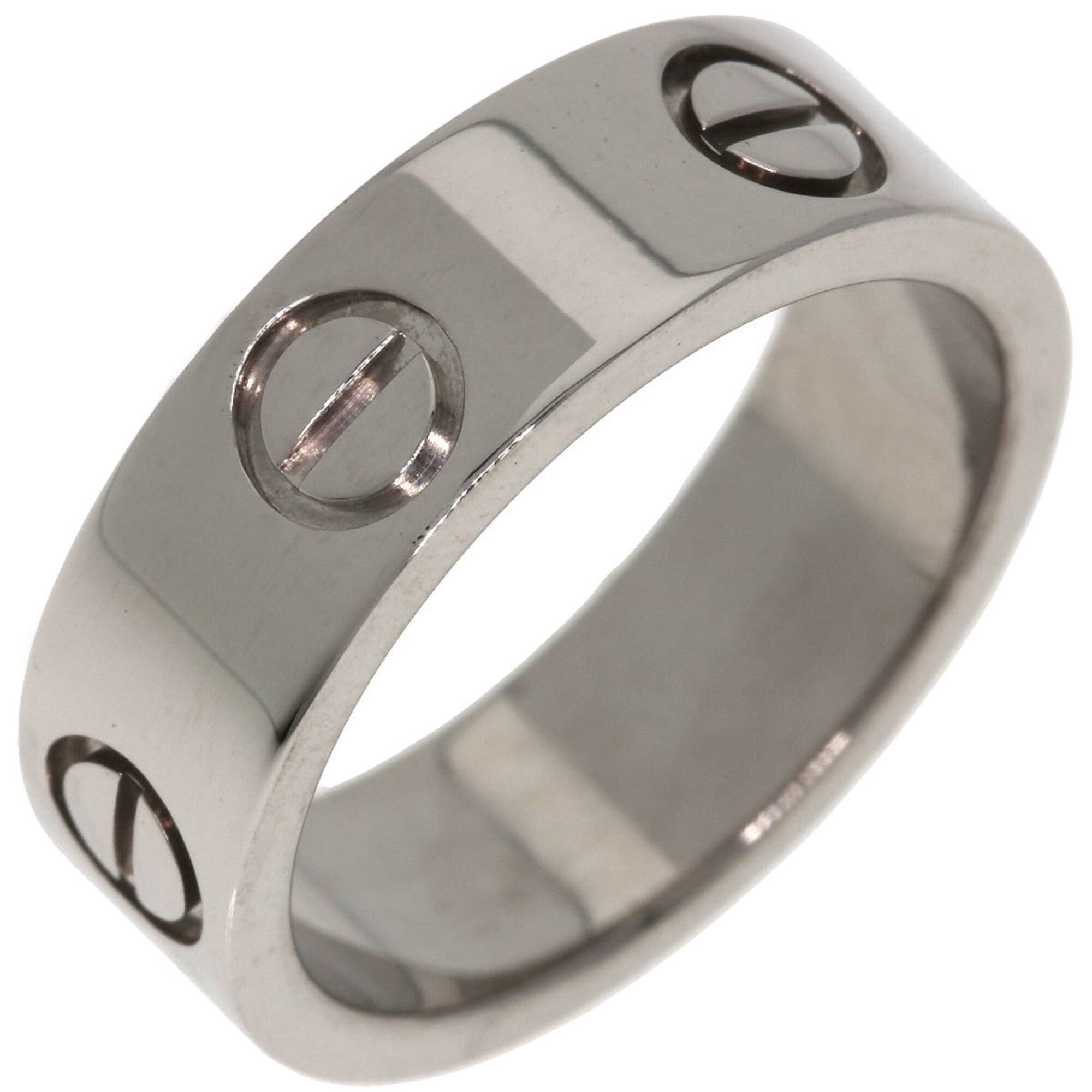 Cartier Cartier Love Ring #48, 18K White Gold, Women's Ring, CARTIER Size ONE SIZE - 2 Thumbnail