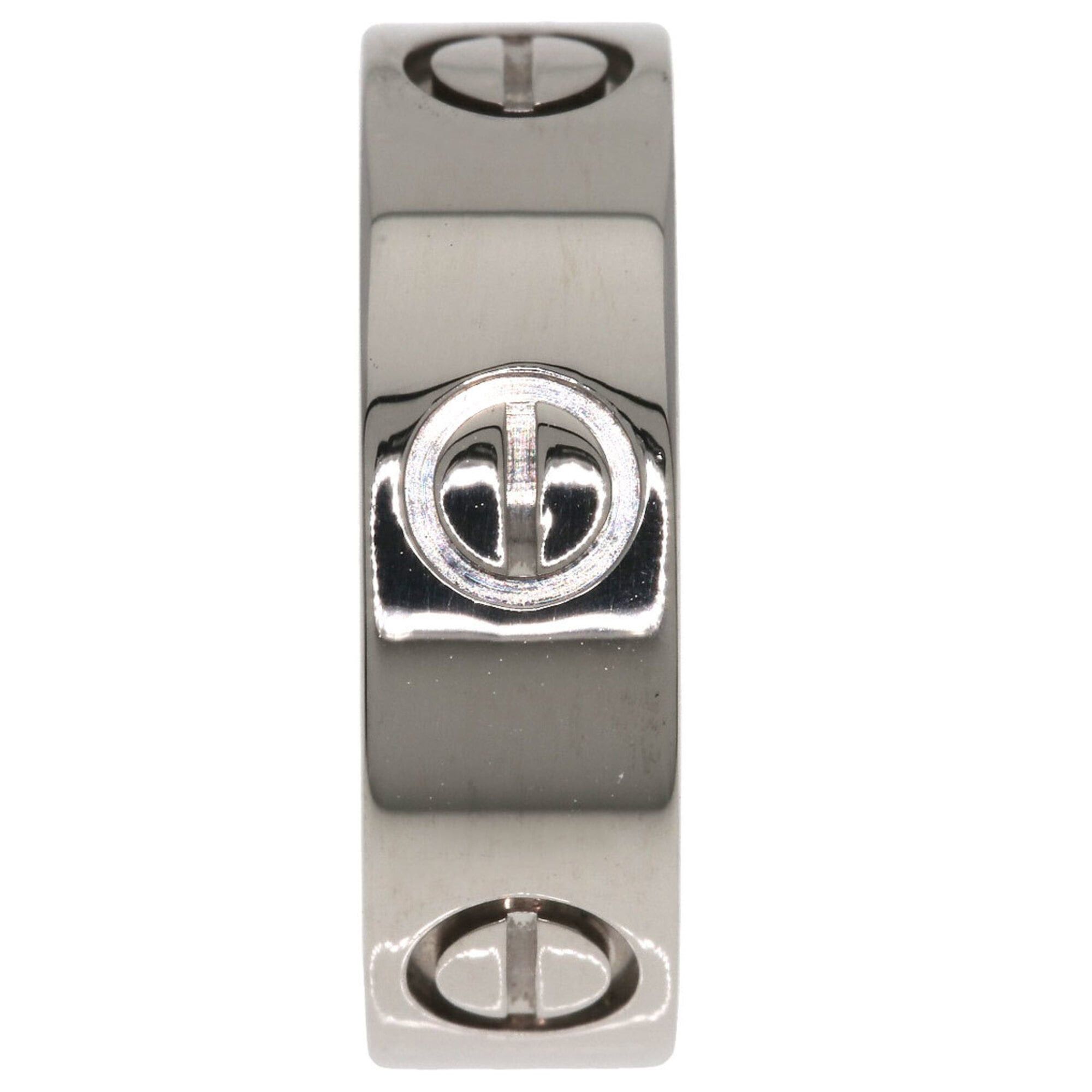 Cartier Cartier Love Ring #48, 18K White Gold, Women's Ring, CARTIER Size ONE SIZE - 3 Thumbnail
