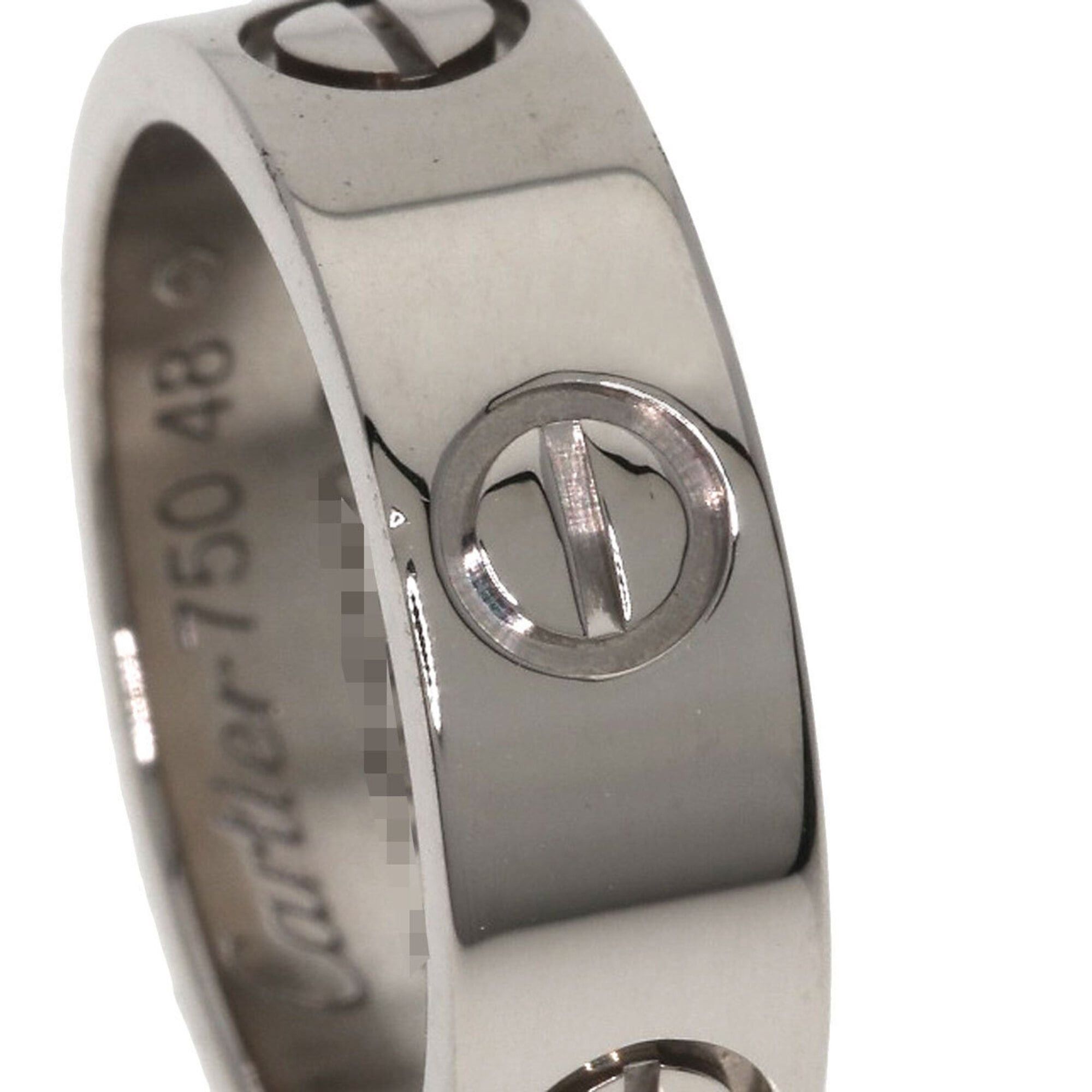 Cartier Cartier Love Ring #48, 18K White Gold, Women's Ring, CARTIER Size ONE SIZE - 6 Thumbnail