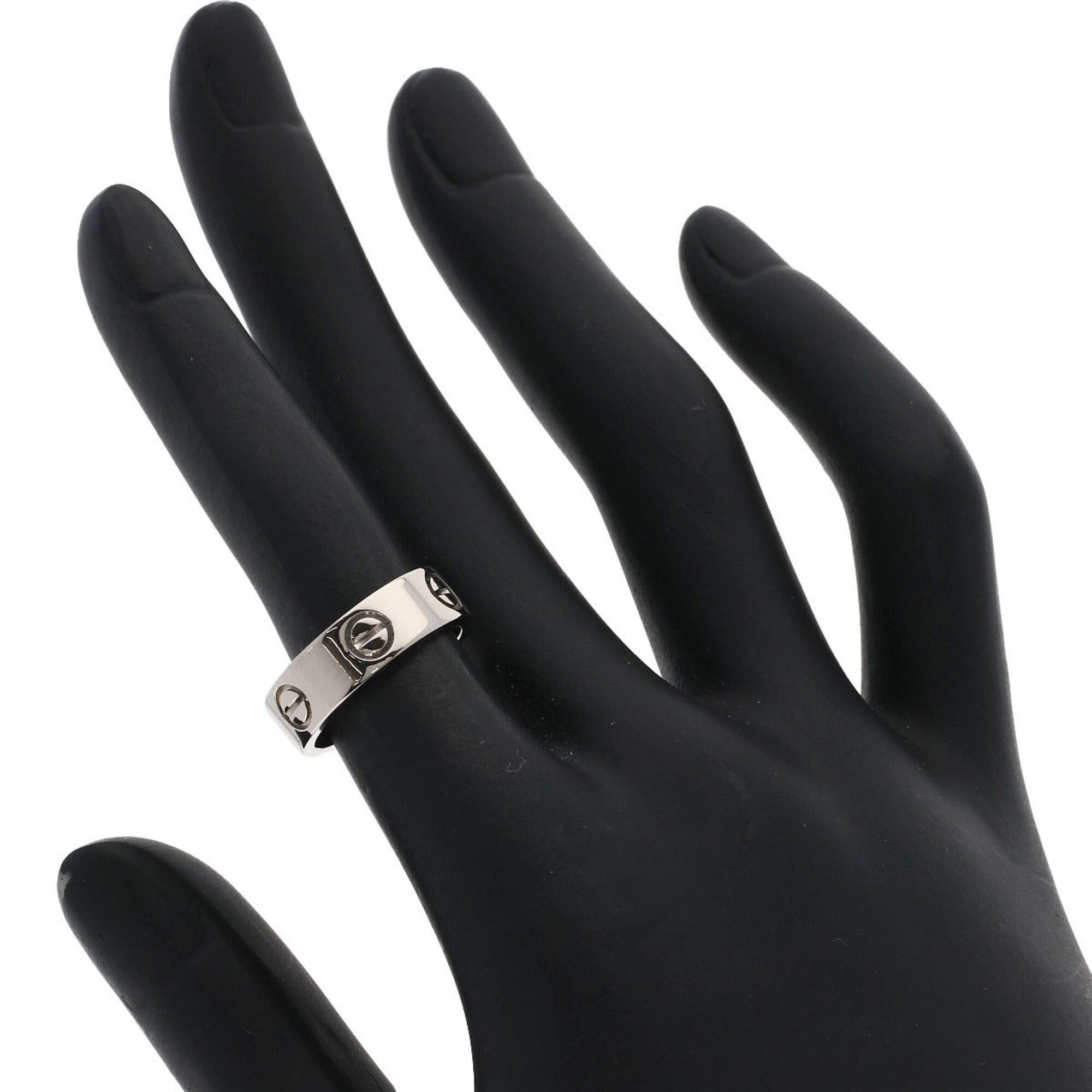 Cartier Cartier Love Ring #48, 18K White Gold, Women's Ring, CARTIER Size ONE SIZE - 5 Thumbnail