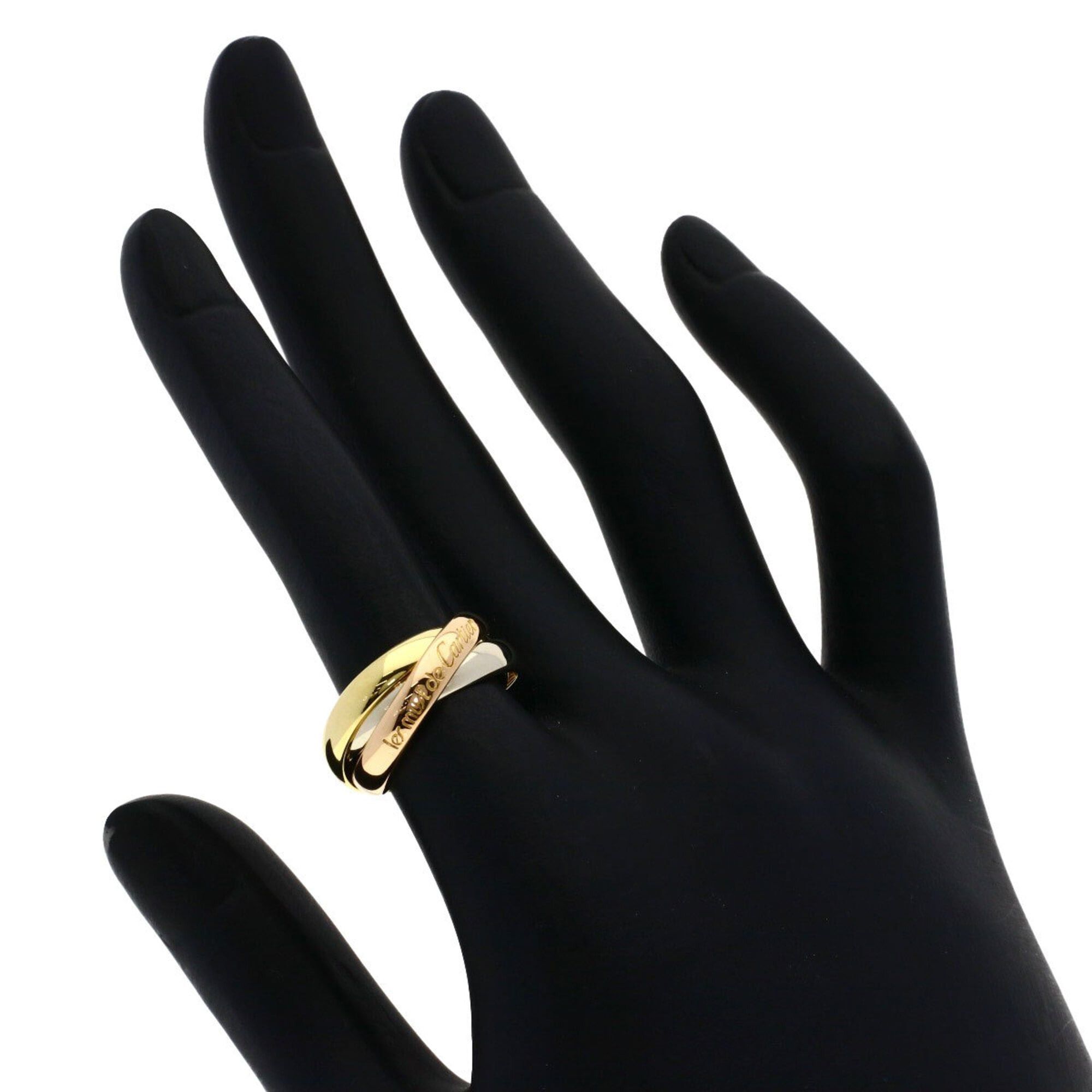 Cartier Cartier Trinity #50 Ring - 18K Yellow Gold/18K Pink White Gold Women's CARTIER Size ONE SIZE - 4 Thumbnail