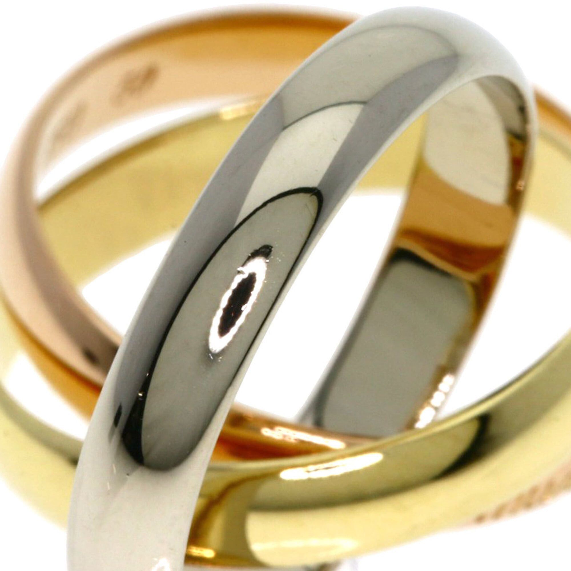 Cartier Cartier Trinity #50 Ring - 18K Yellow Gold/18K Pink White Gold Women's CARTIER Size ONE SIZE - 5 Thumbnail