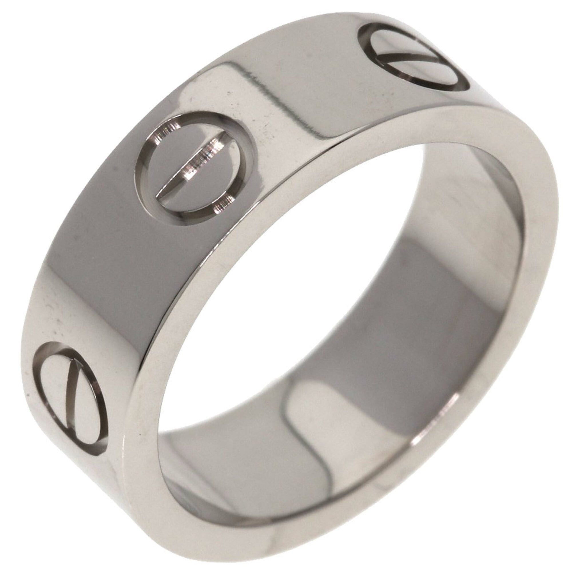 Cartier Cartier Love Ring #47, 18K White Gold, Women's Ring, CARTIER Size ONE SIZE - 2 Thumbnail