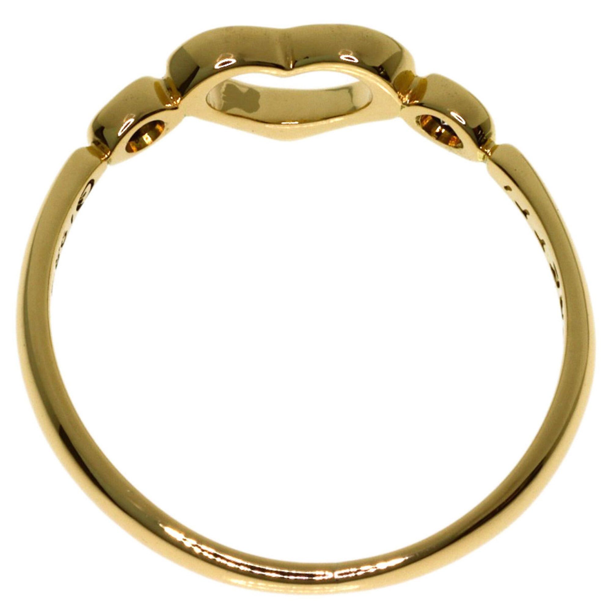 Tiffany & Co. Tiffany & Co. Open Heart 2-Diamond Ring, 18K Yellow Gold, Women's. Size ONE SIZE - 4 Thumbnail