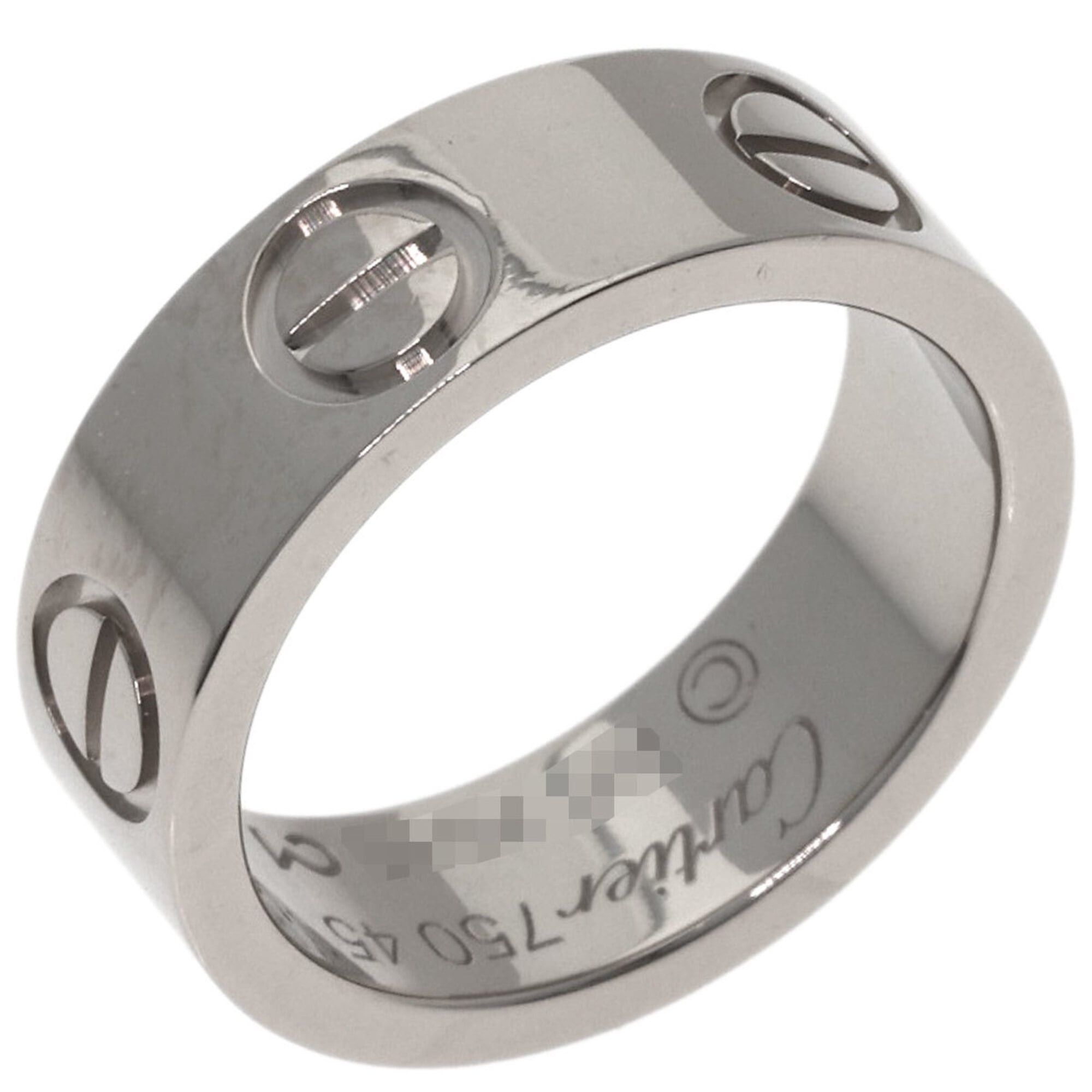 Cartier Cartier Love Ring #45, 18K White Gold, Women's Ring, CARTIER Size ONE SIZE - 2 Thumbnail