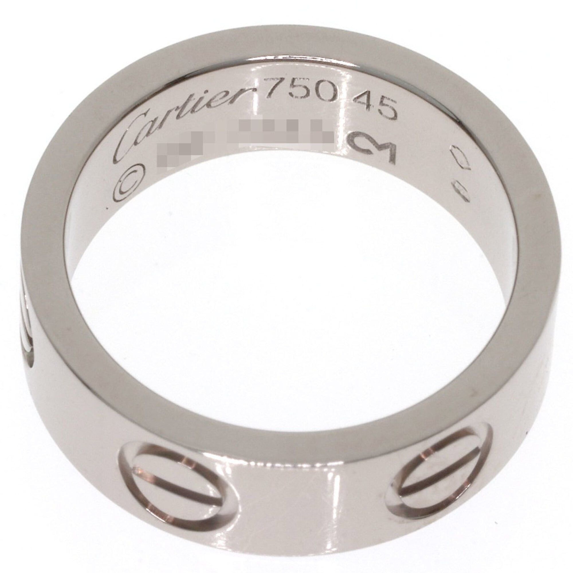 Cartier Cartier Love Ring #45, 18K White Gold, Women's Ring, CARTIER Size ONE SIZE - 4 Thumbnail