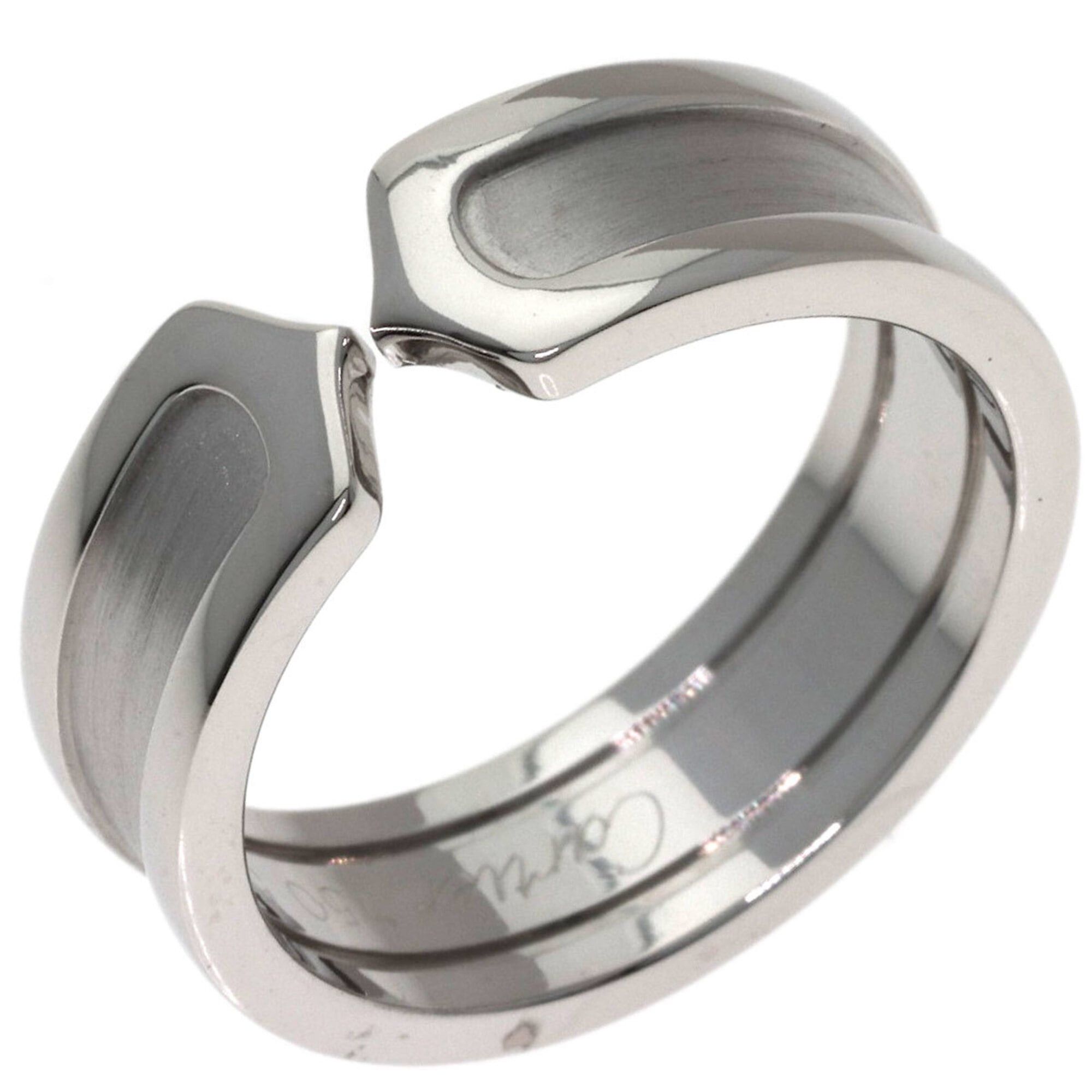 Cartier Cartier C2 Ring SM #55 Ring, 18K White Gold, Women's, CARTIER Size ONE SIZE - 2 Thumbnail