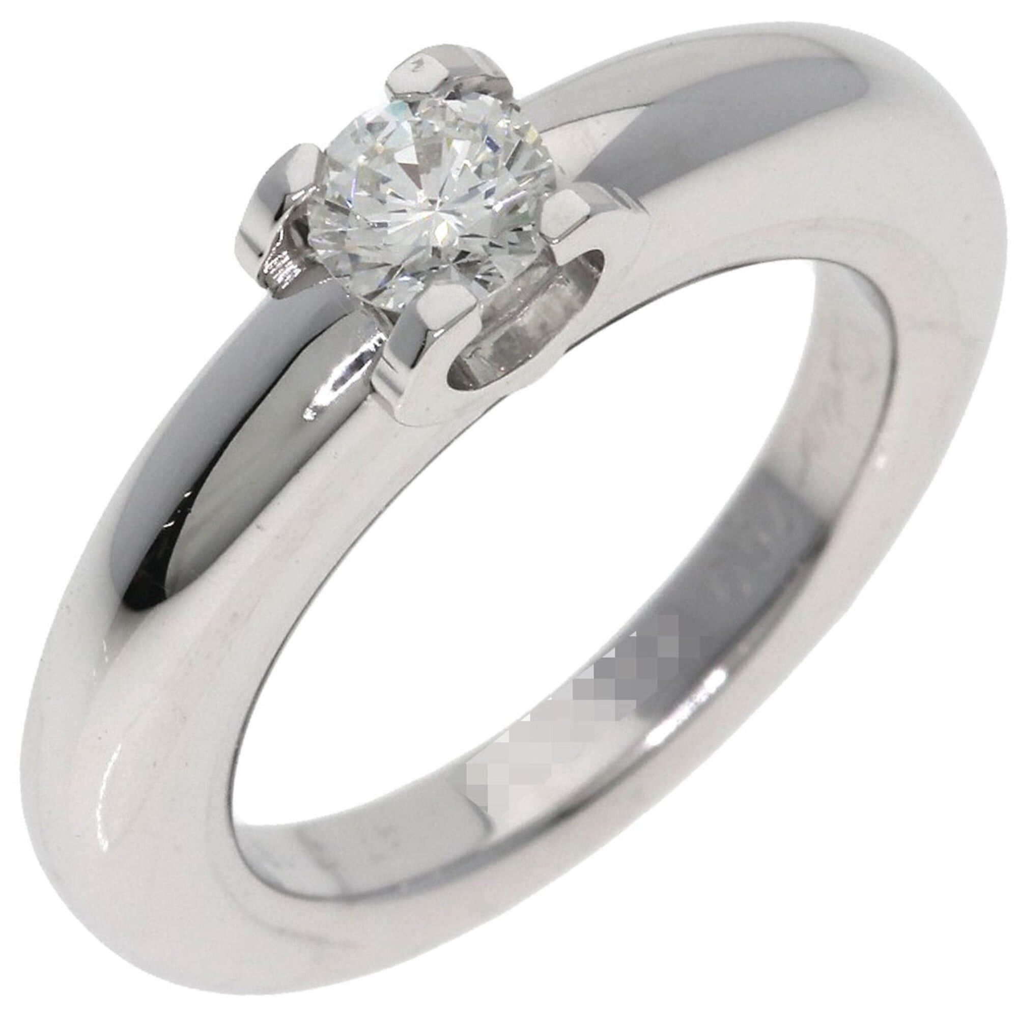 Cartier Cartier C de Solitaire Diamond Ring #47, 18K White Gold, Women's. Size ONE SIZE - 2 Thumbnail