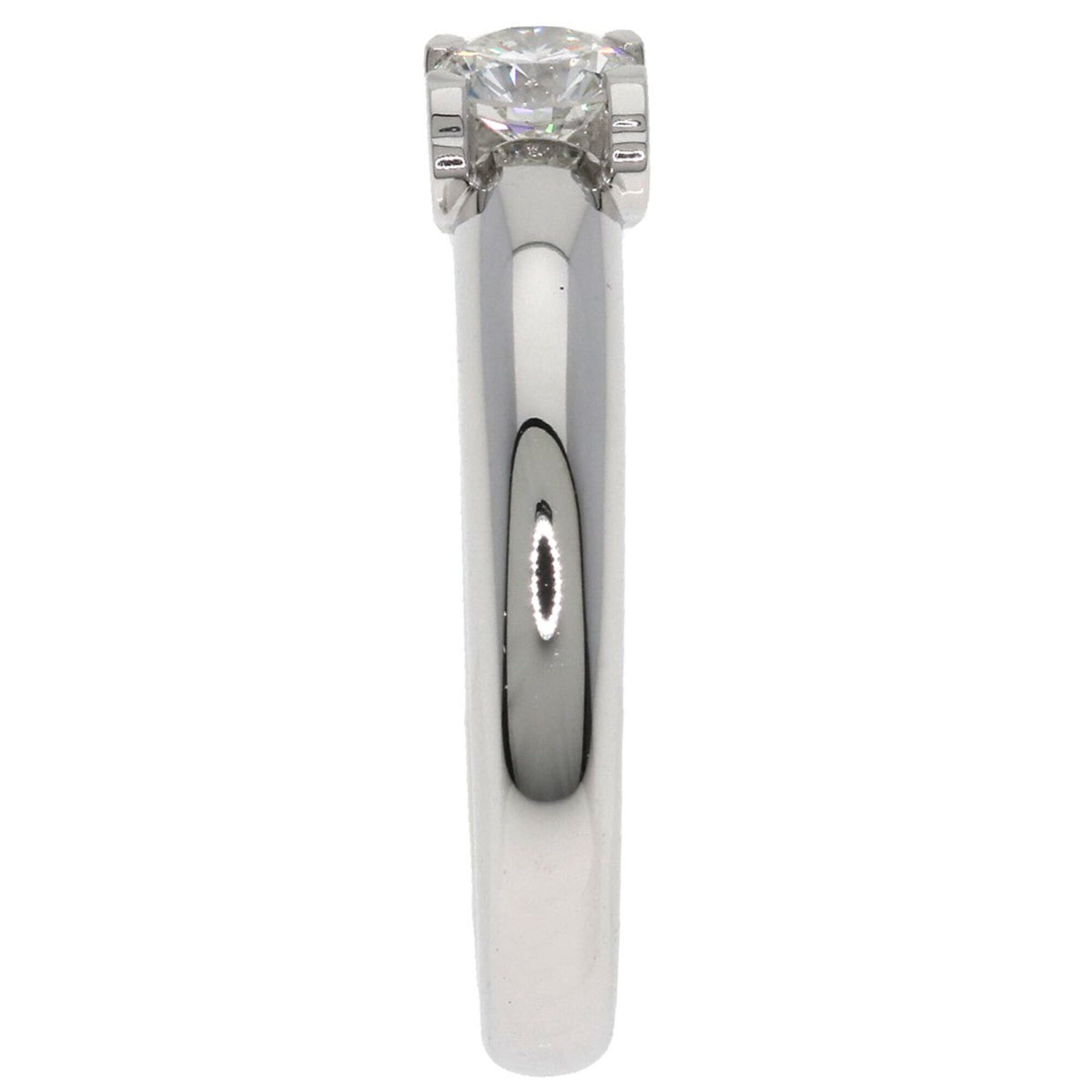 Cartier Cartier C de Solitaire Diamond Ring #47, 18K White Gold, Women's. Size ONE SIZE - 3 Thumbnail