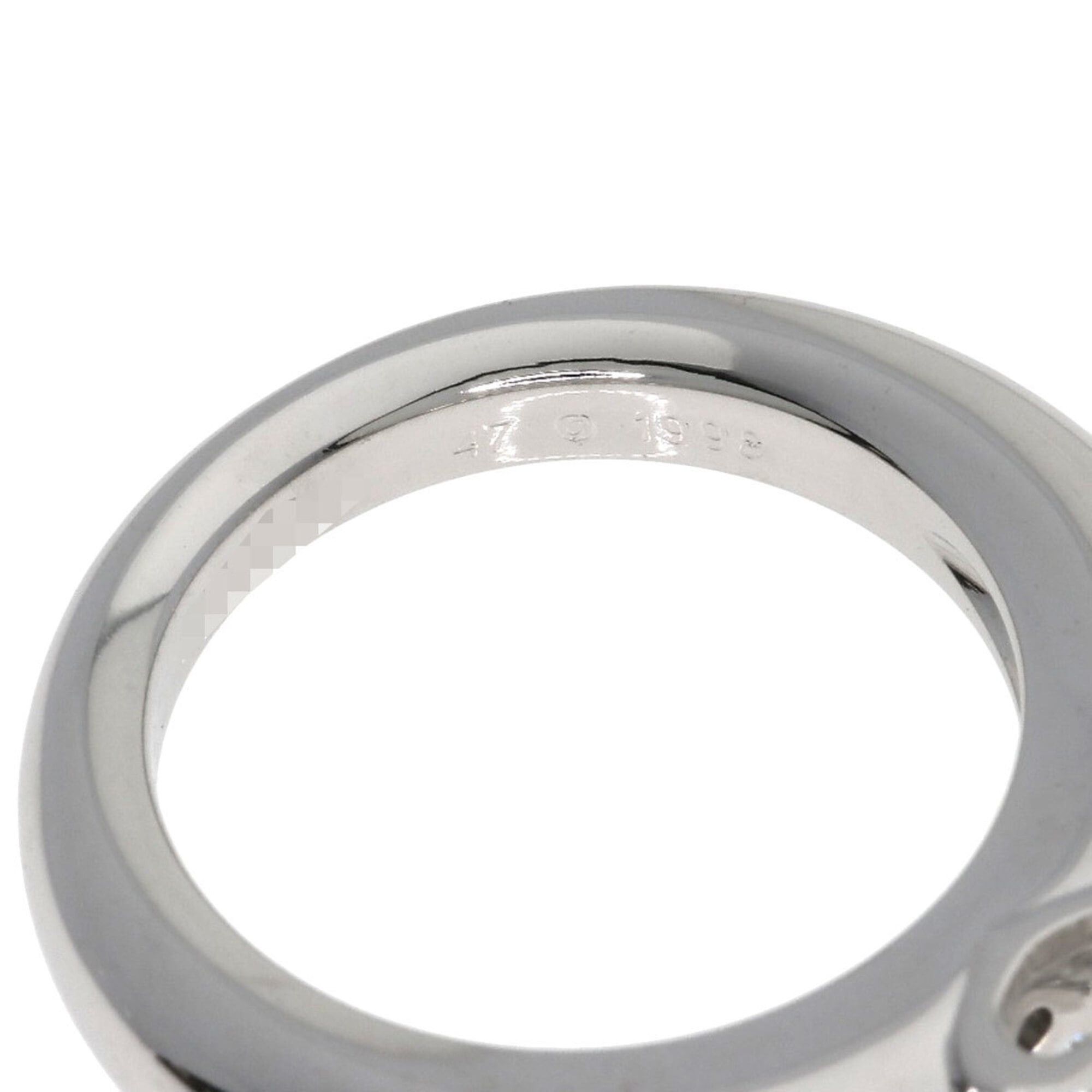 Cartier Cartier C de Solitaire Diamond Ring #47, 18K White Gold, Women's. Size ONE SIZE - 6 Thumbnail