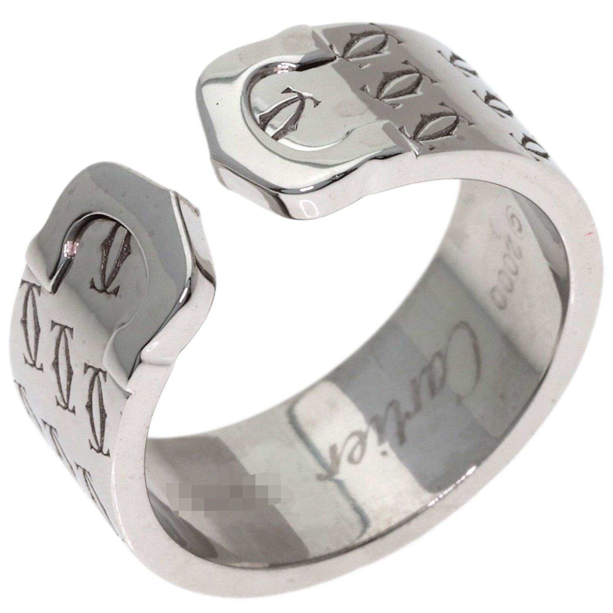 Cartier Cartier 2C Ring, 2000 Christmas Limited Edition, #55, 18K White Gold, Women's CARTIER Size ONE SIZE - 2 Thumbnail