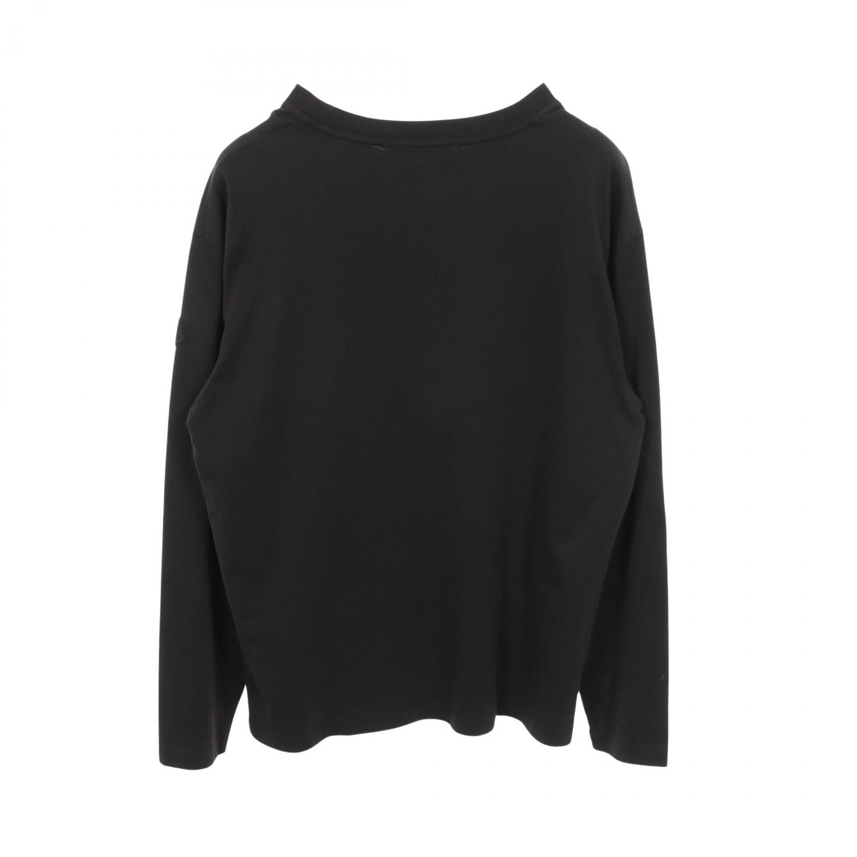 Moncler Moncler Moncler Cotton Long Sleeve T Shirt Textile T-Shirts 20918D00019 DUTY FREE for USA Size ONE SIZE - 2 Thumbnail