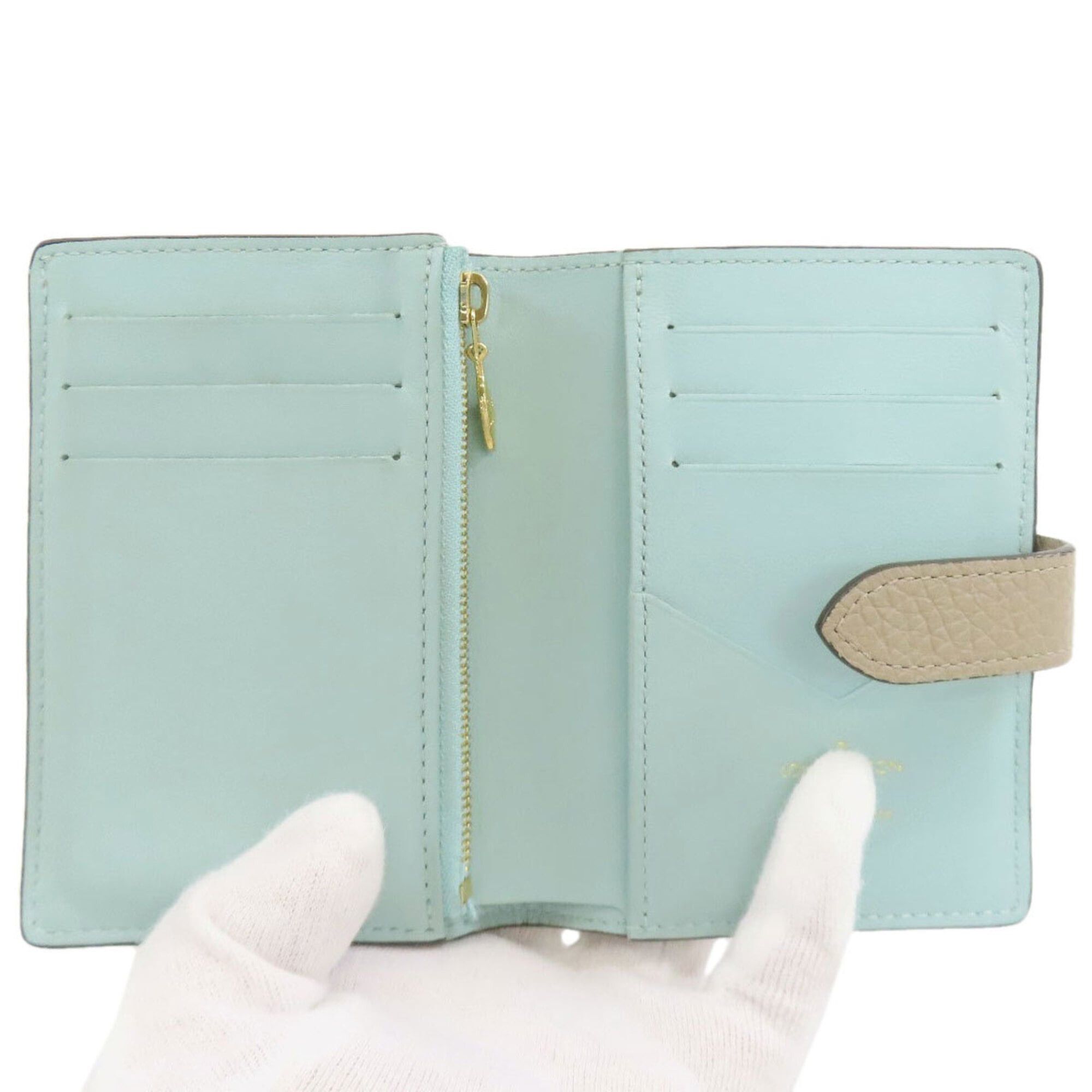 Louis Vuitton Louis Vuitton M82198 Vertical Wallet Compact Bi-fold Taurillon Leather Women's LOUIS VUITTON Size ONE SIZE - 4 Thumbnail