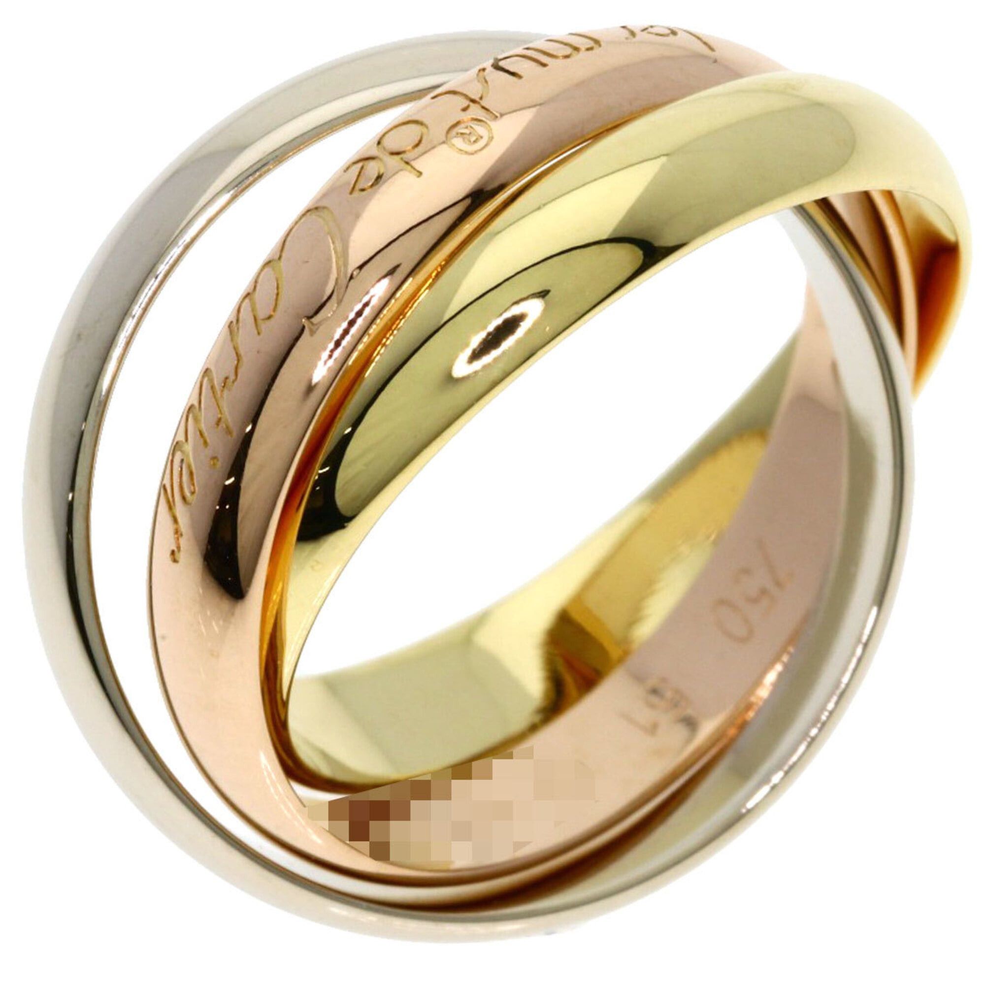 Cartier Cartier Trinity #51 Ring - 18K Yellow Gold/18K Pink White Gold Women's CARTIER Size ONE SIZE - 2 Thumbnail