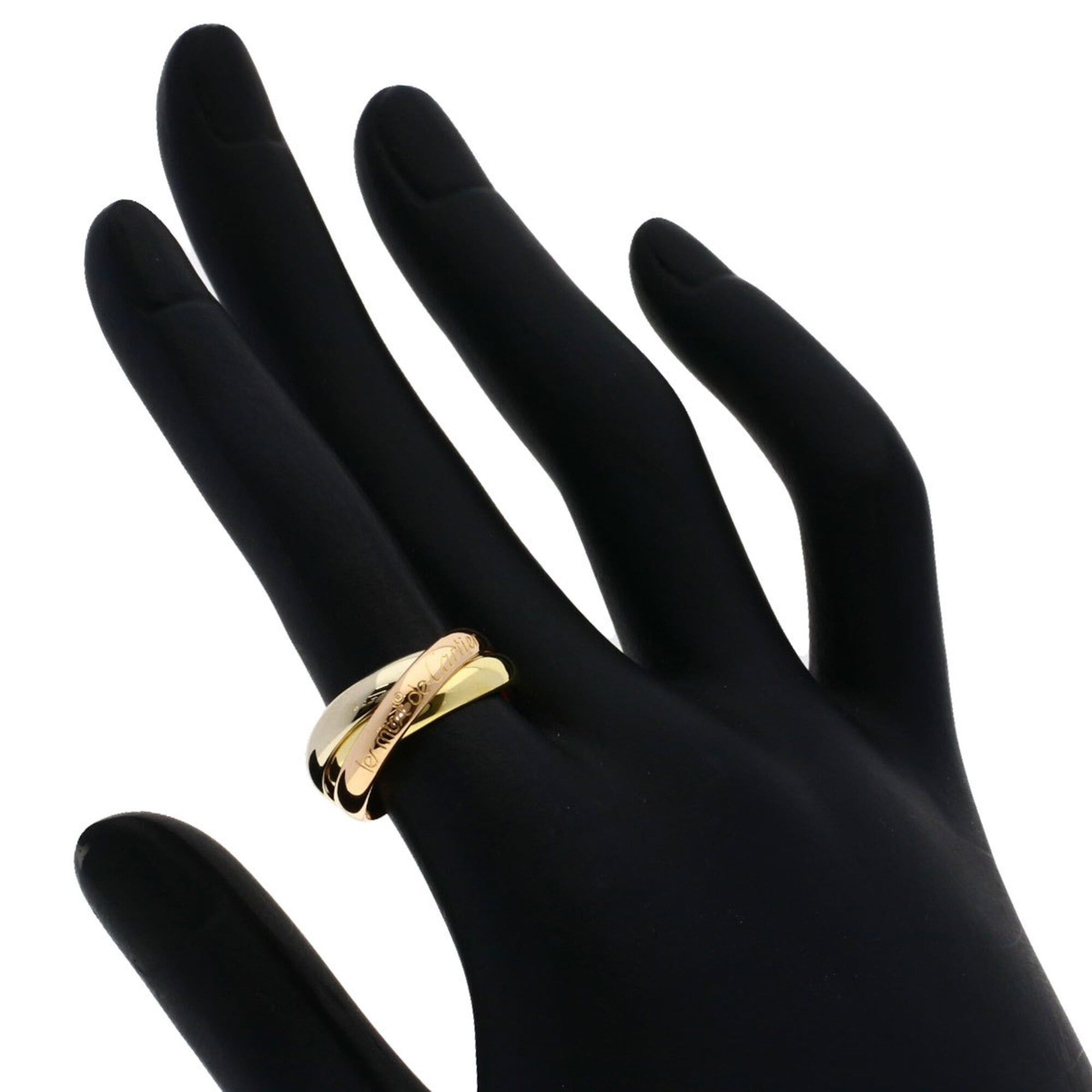 Cartier Cartier Trinity #51 Ring - 18K Yellow Gold/18K Pink White Gold Women's CARTIER Size ONE SIZE - 4 Thumbnail