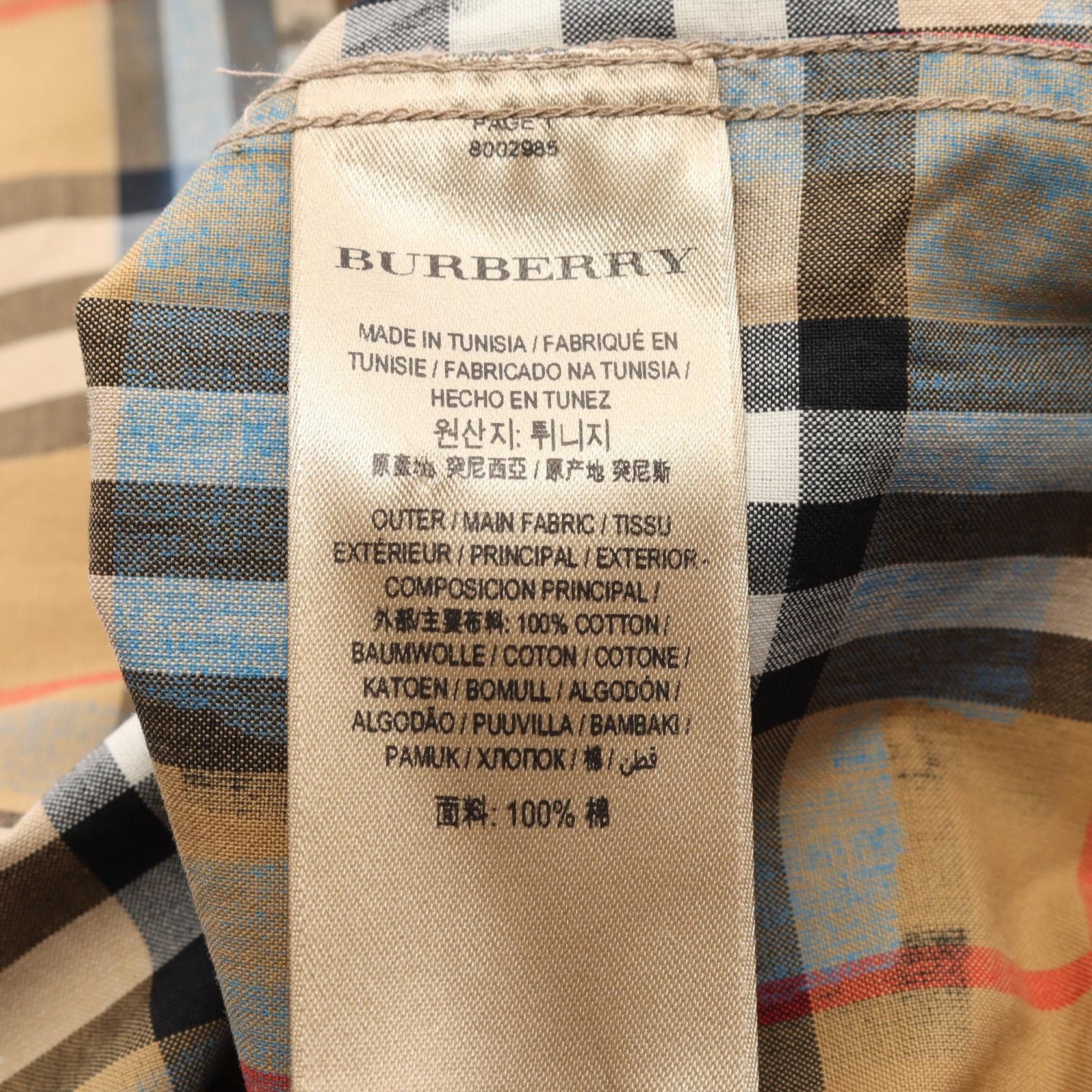 Burberry Burberry Burberry Graffiti Print Vintage Nova Check Cotton Shirt Textile Tops DUTY FREE for USA Size ONE SIZE - 4 Thumbnail