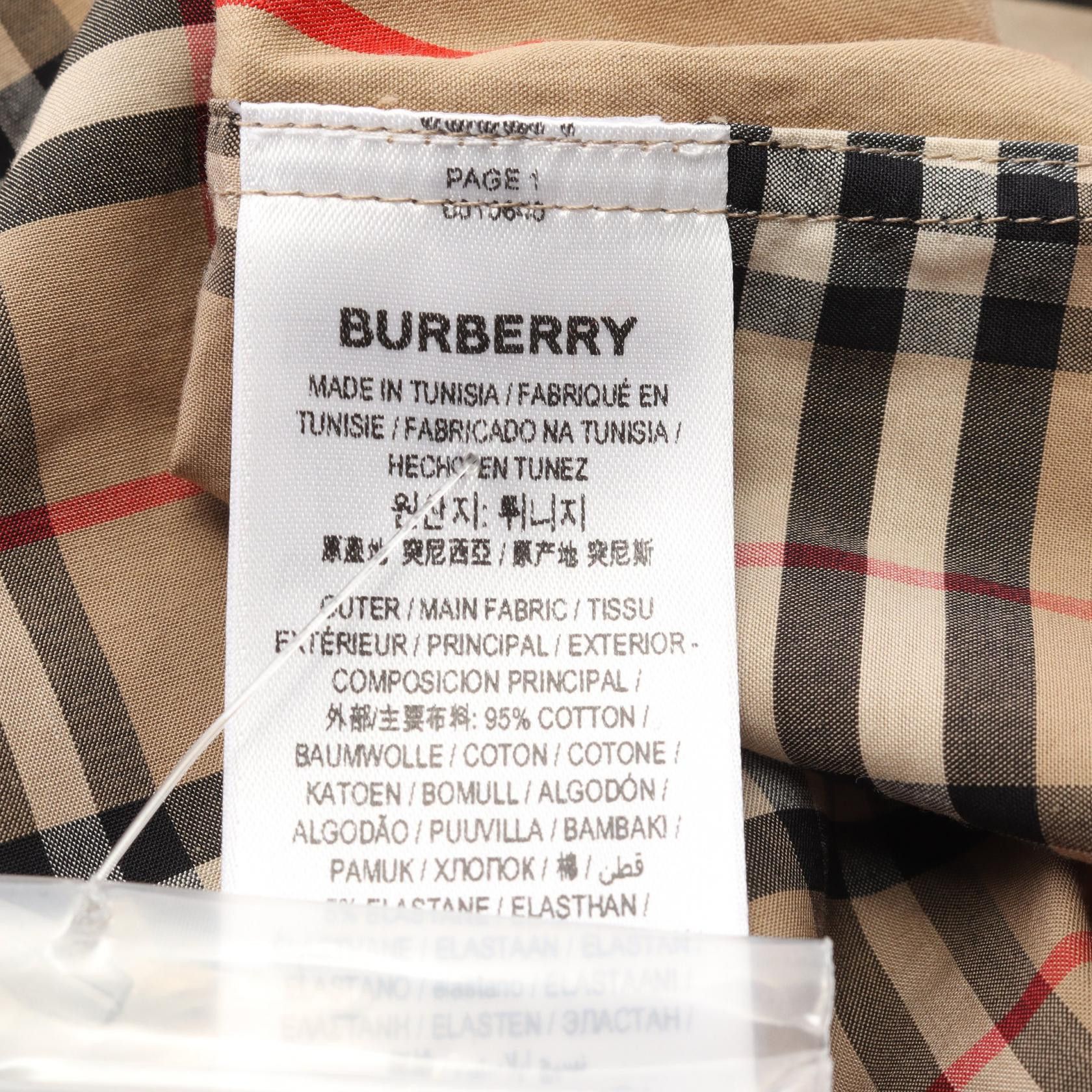 Burberry Burberry Burberry Vintage Check Cotton Shirt Textile Tops DUTY FREE for USA Size ONE SIZE - 5 Thumbnail