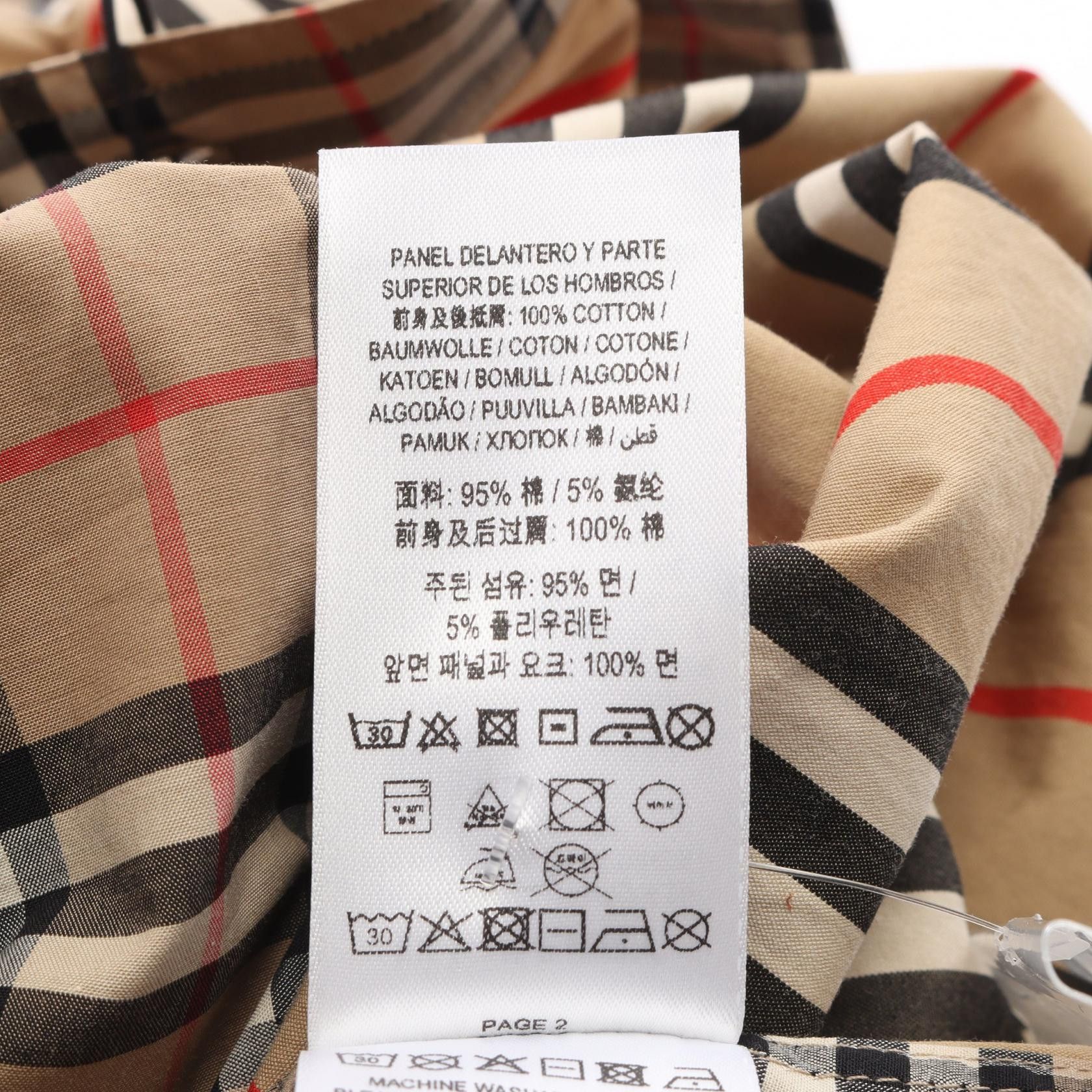 Burberry Burberry Burberry Vintage Check Cotton Shirt Textile Tops DUTY FREE for USA Size ONE SIZE - 4 Thumbnail
