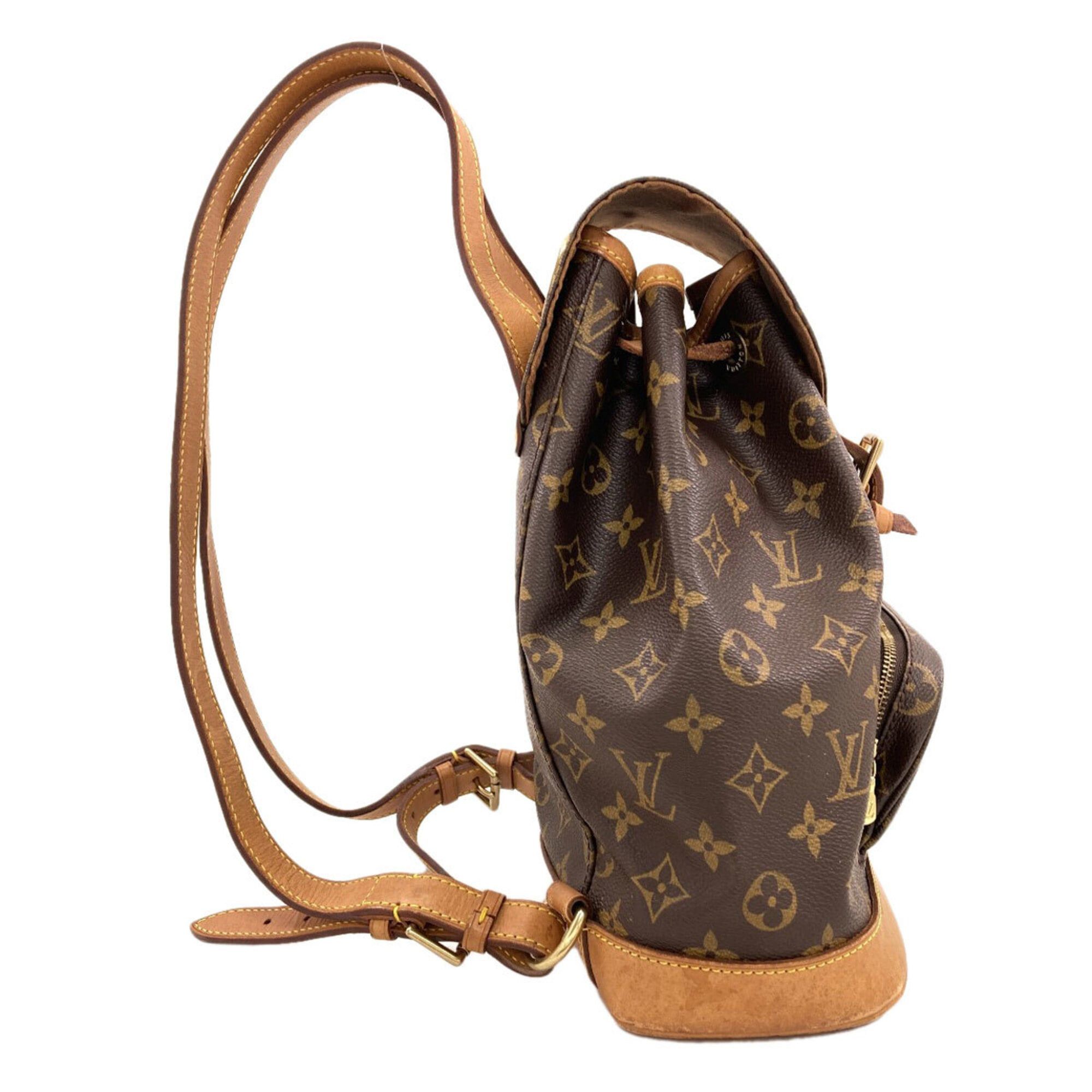 Louis Vuitton Louis Vuitton M51136 Montsouris Middle Backpack/Daypack, Monogram Canvas, Women's LOUIS VUITTON Size ONE SIZE - 3 Thumbnail