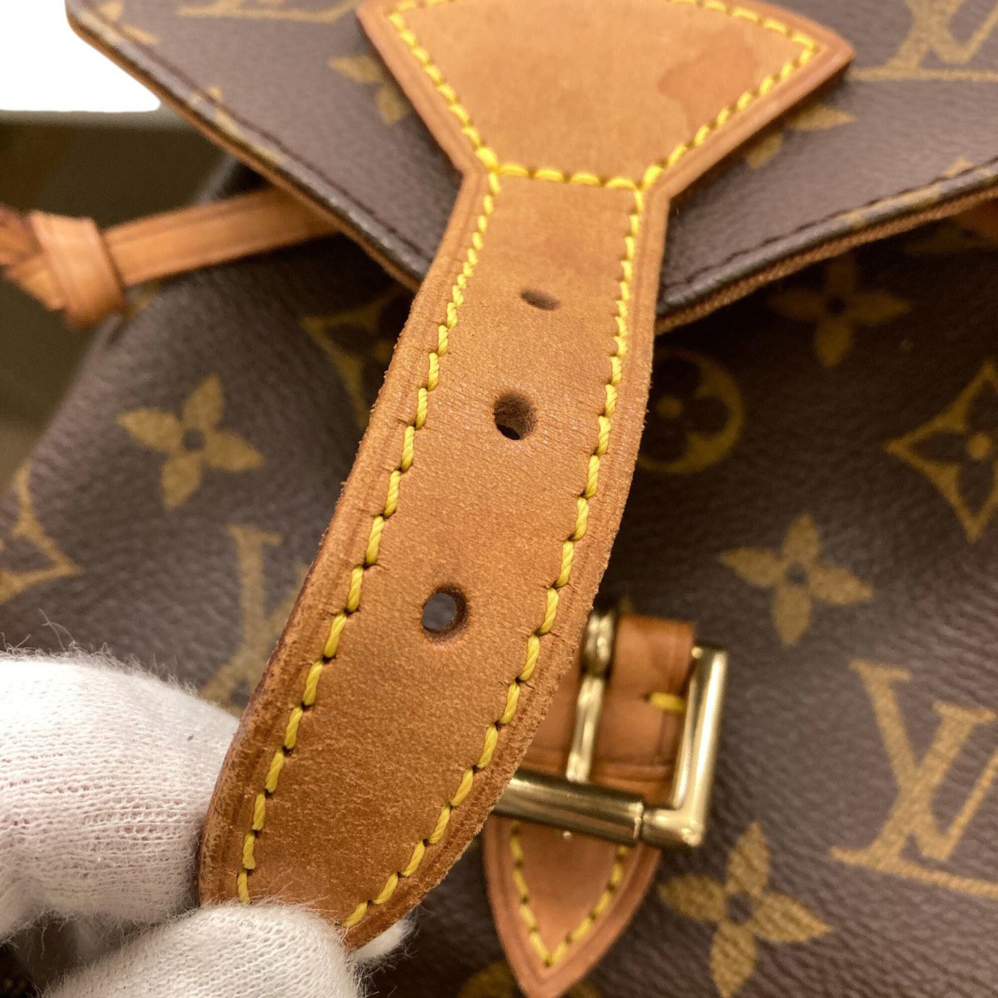 Louis Vuitton Louis Vuitton M51136 Montsouris Middle Backpack/Daypack, Monogram Canvas, Women's LOUIS VUITTON Size ONE SIZE - 12 Thumbnail