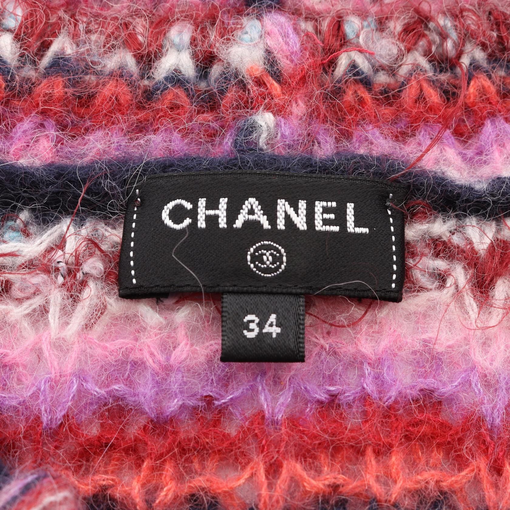 Chanel Chanel Chanel Silk Alpaca Nylon Knit Top Textile Tops DUTY FREE for USA Size ONE SIZE - 3 Thumbnail