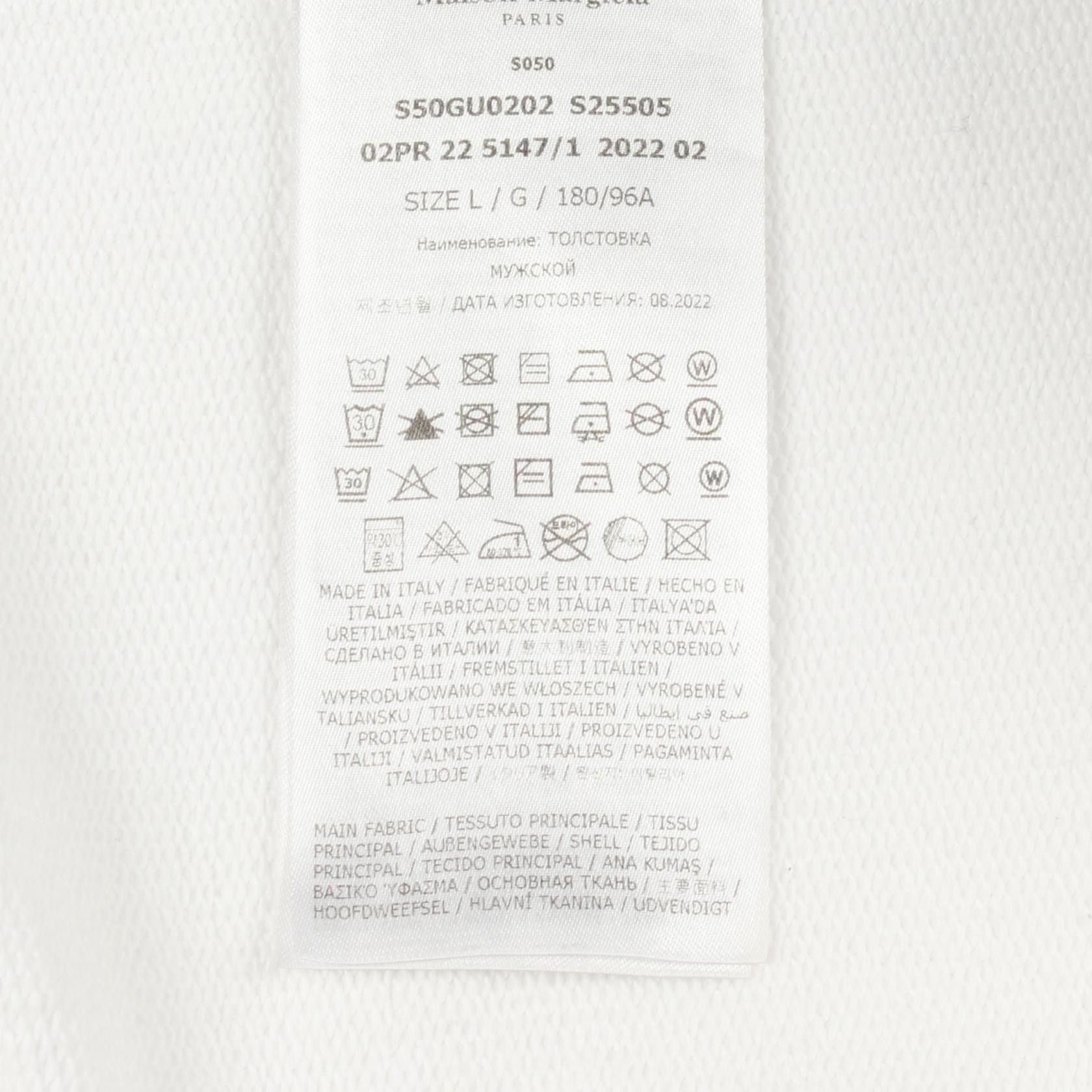 Maison Margiela Maison Margiela Maison Margiela Logo Embroidered Cotton Hoodie Textile Sweatshirts & Hoodies DUTY FREE for USA Size ONE SIZE - 5 Thumbnail