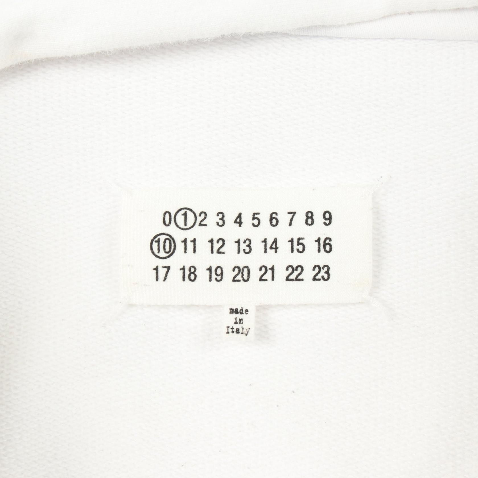 Maison Margiela Maison Margiela Maison Margiela Logo Embroidered Cotton Hoodie Textile Sweatshirts & Hoodies DUTY FREE for USA Size ONE SIZE - 3 Thumbnail