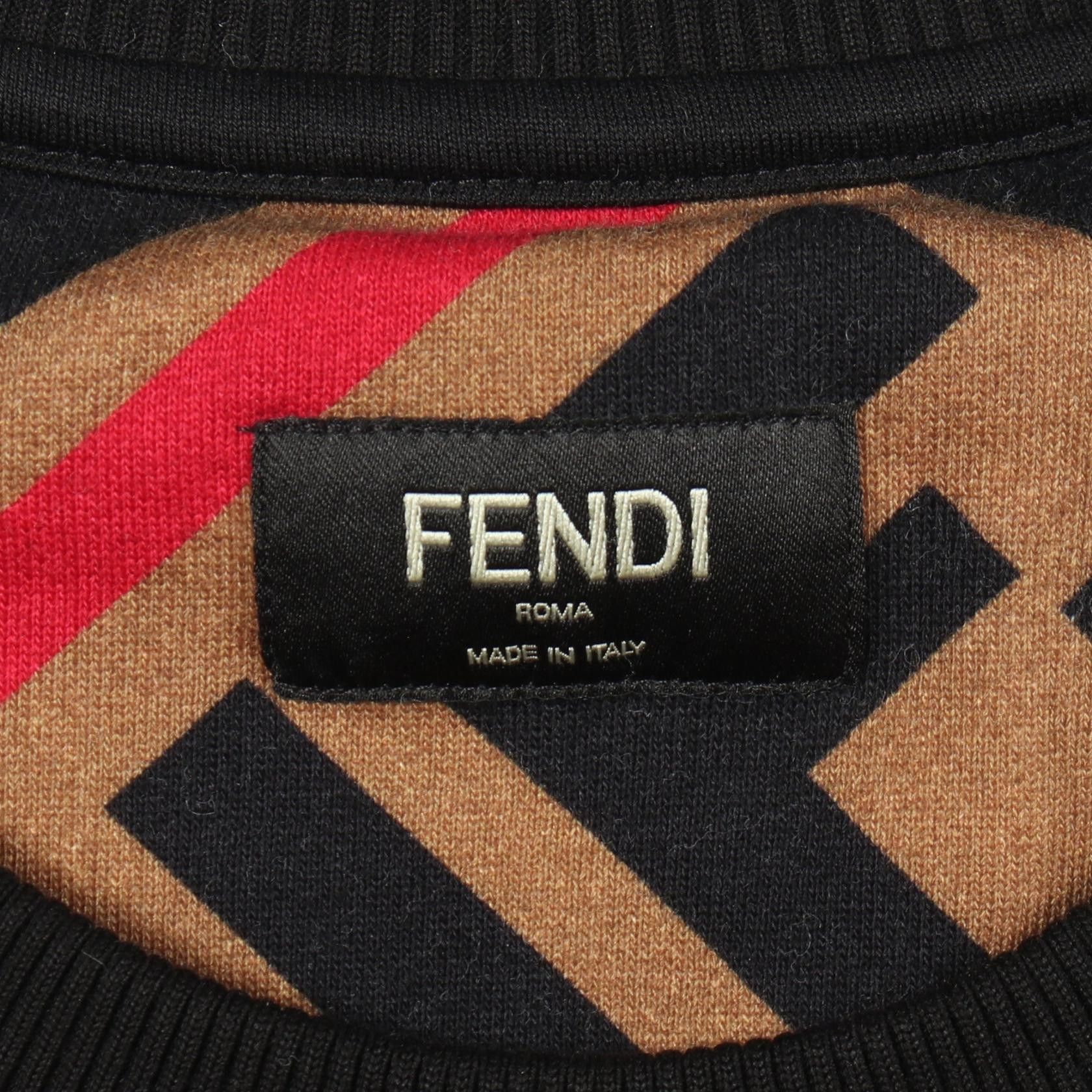 Fendi Fendi Fendi Zucca Cotton Sweatshirt Textile Tops DUTY FREE for USA Size ONE SIZE - 3 Thumbnail