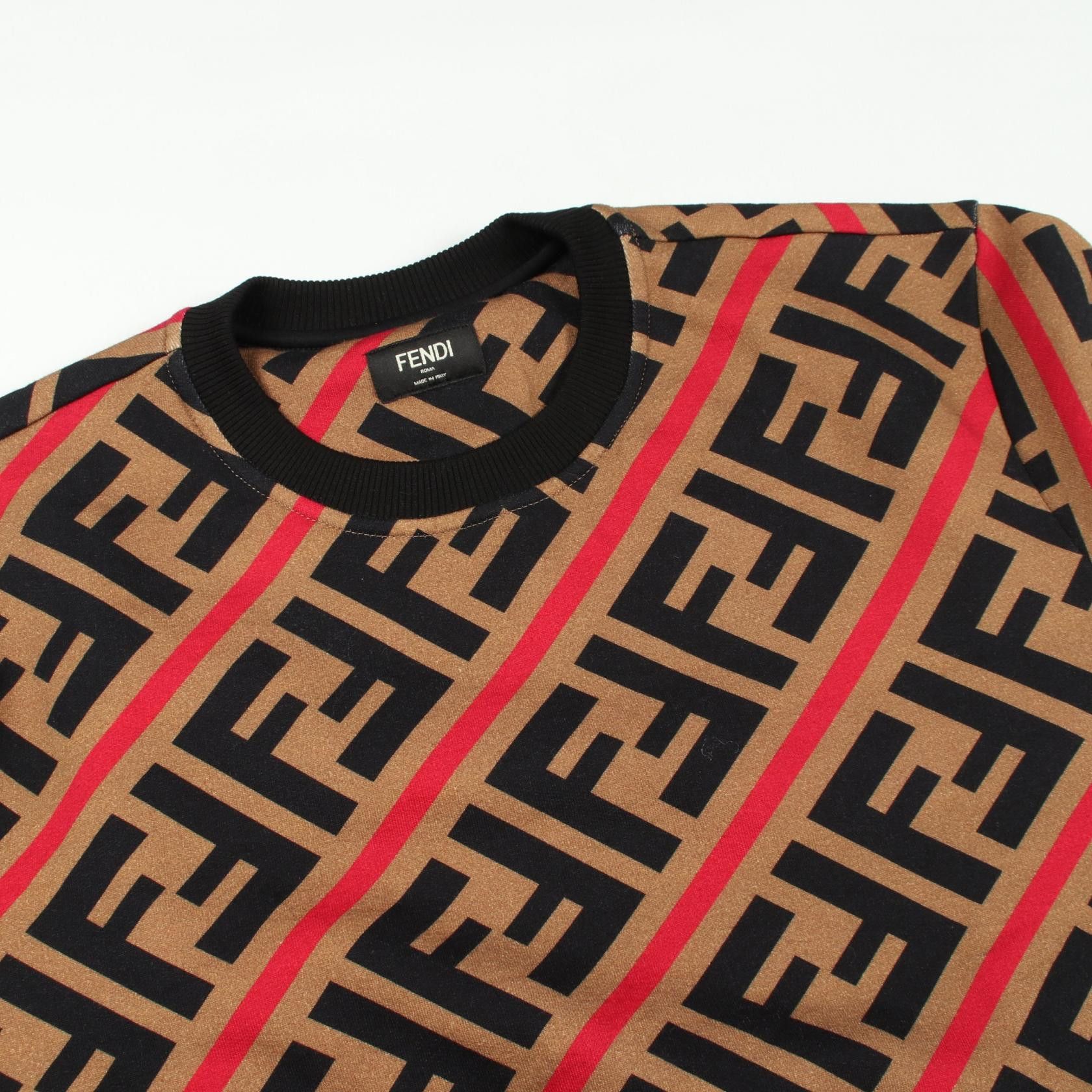 Fendi Fendi Fendi Zucca Cotton Sweatshirt Textile Tops DUTY FREE for USA Size ONE SIZE - 6 Thumbnail