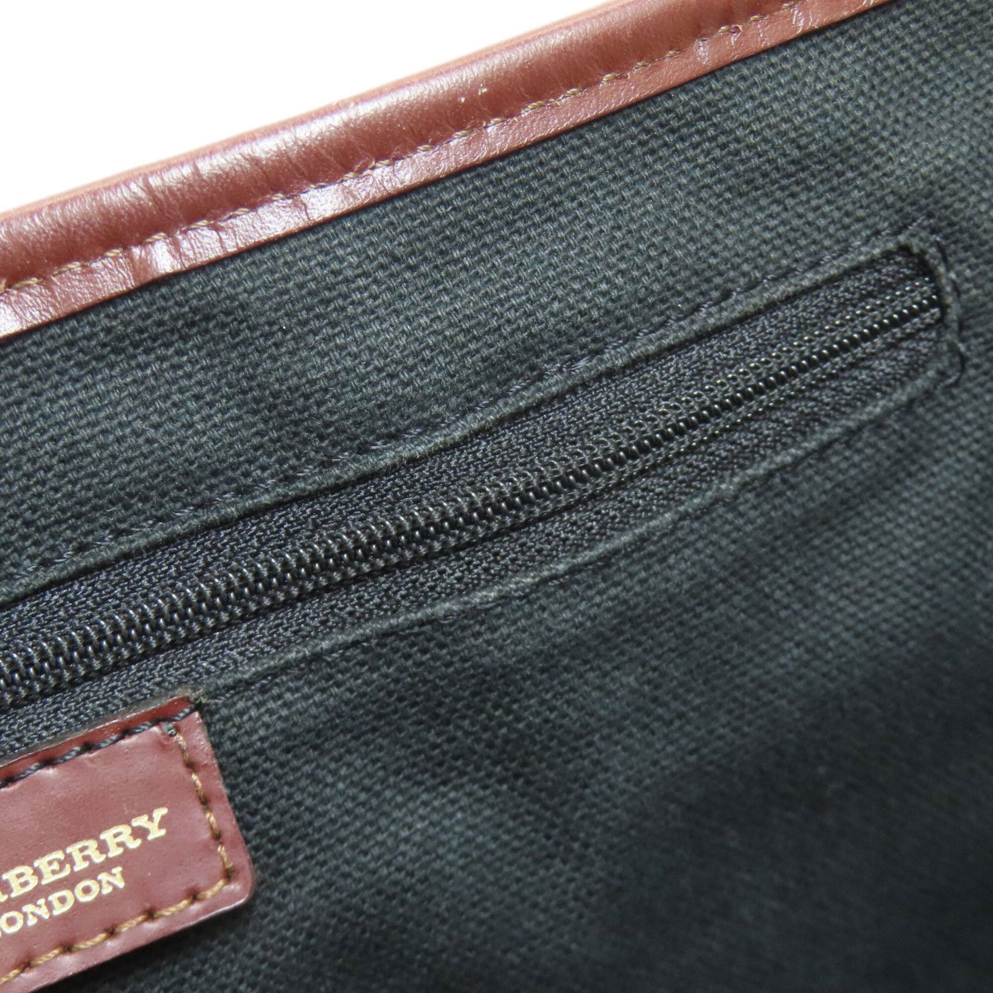 Burberry Burberry Check Handbag PVC/Leather Women's BURBERRY Size ONE SIZE - 8 Thumbnail