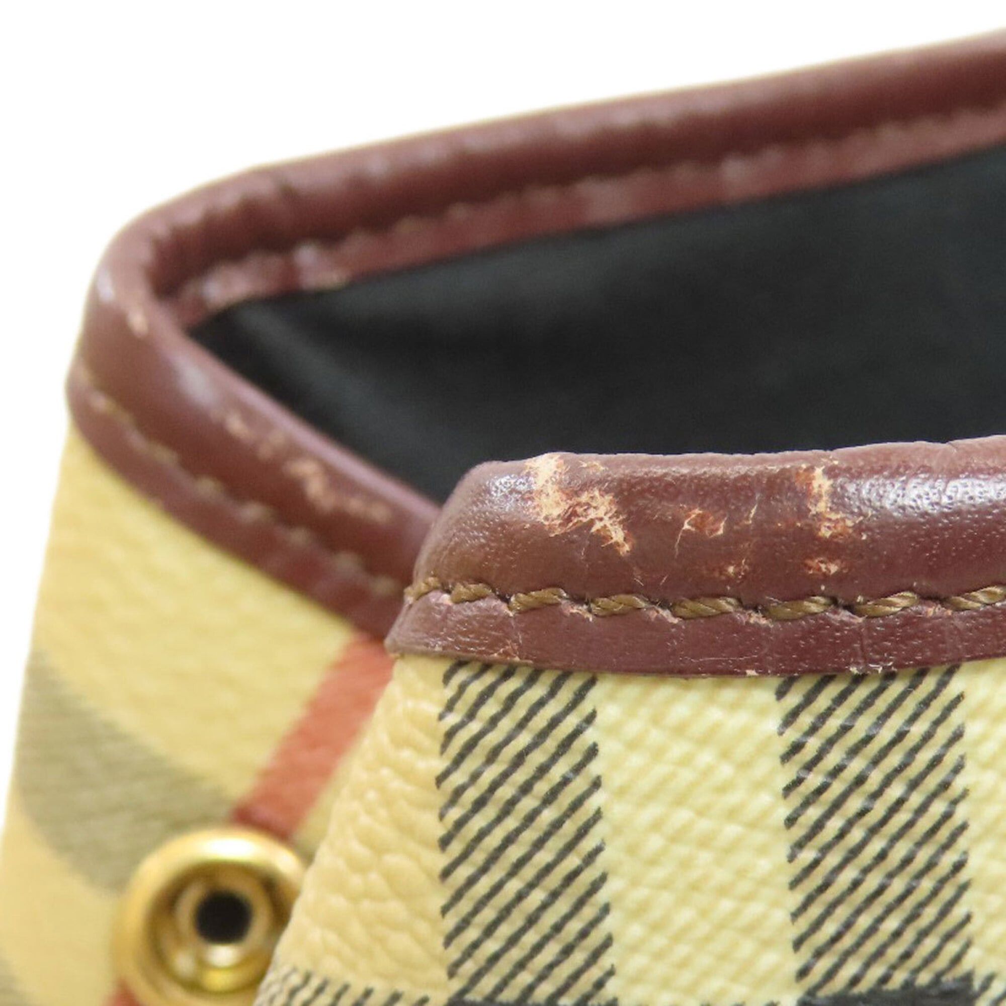 Burberry Burberry Check Handbag PVC/Leather Women's BURBERRY Size ONE SIZE - 14 Thumbnail