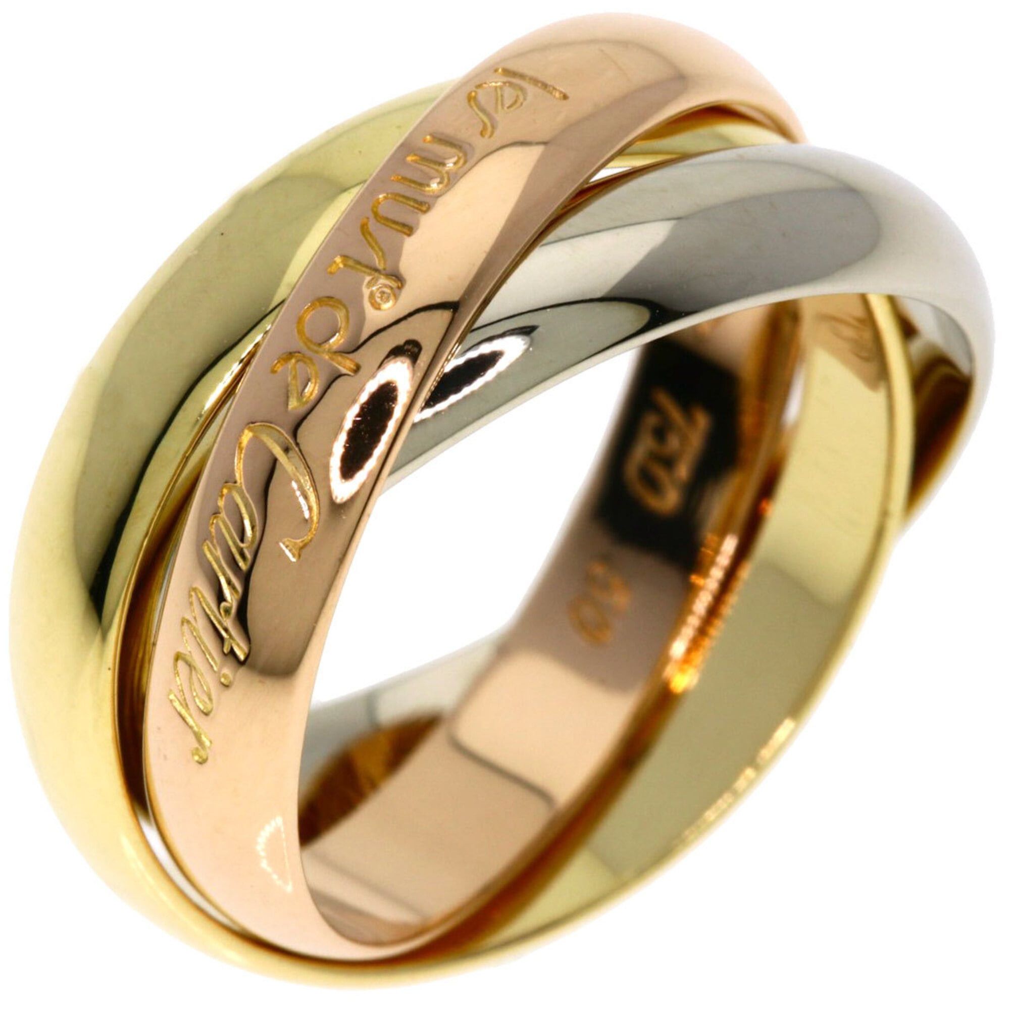 Cartier Cartier Trinity #50 Ring - 18K Yellow Gold/18K Pink White Gold Women's CARTIER Size ONE SIZE - 2 Thumbnail