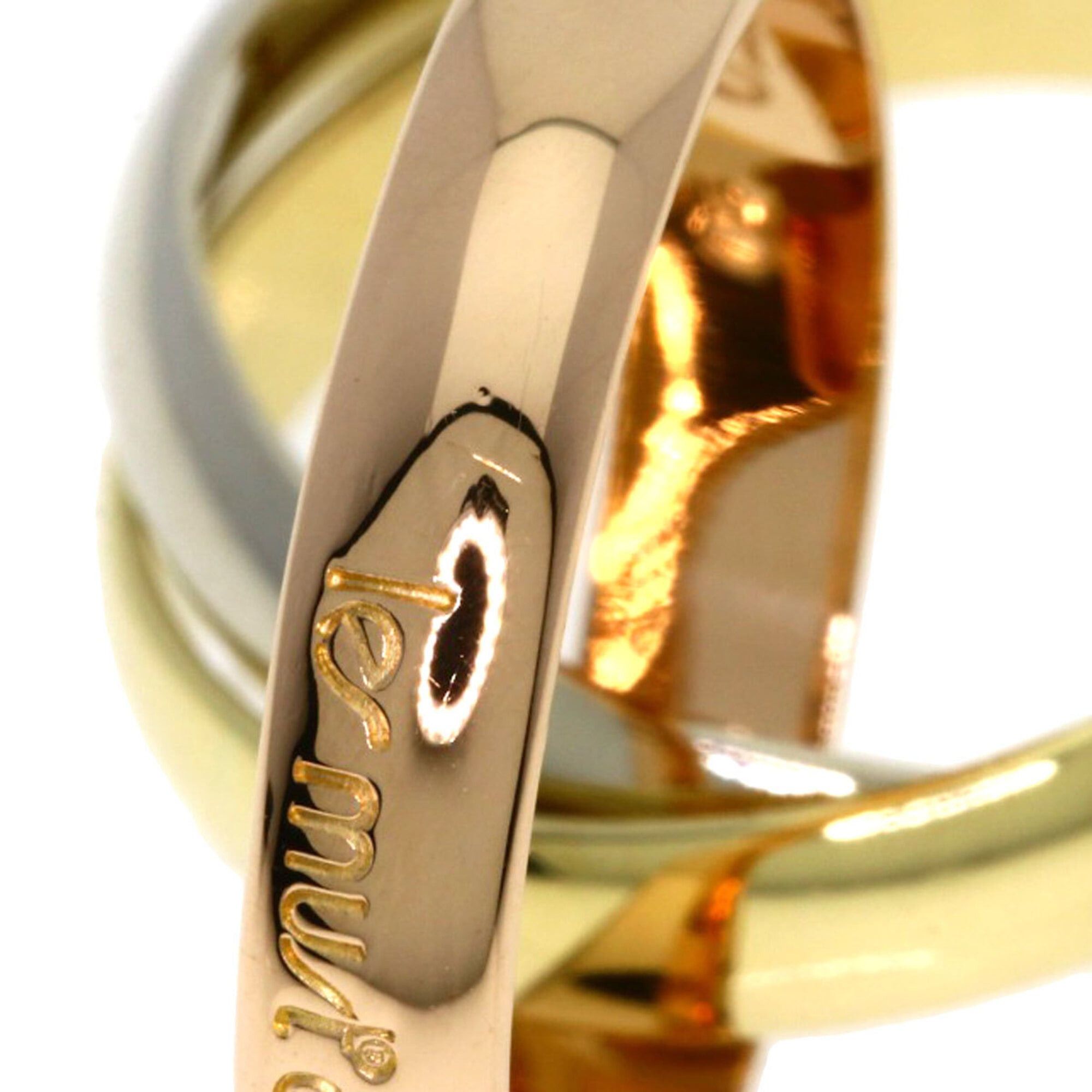 Cartier Cartier Trinity #50 Ring - 18K Yellow Gold/18K Pink White Gold Women's CARTIER Size ONE SIZE - 5 Thumbnail