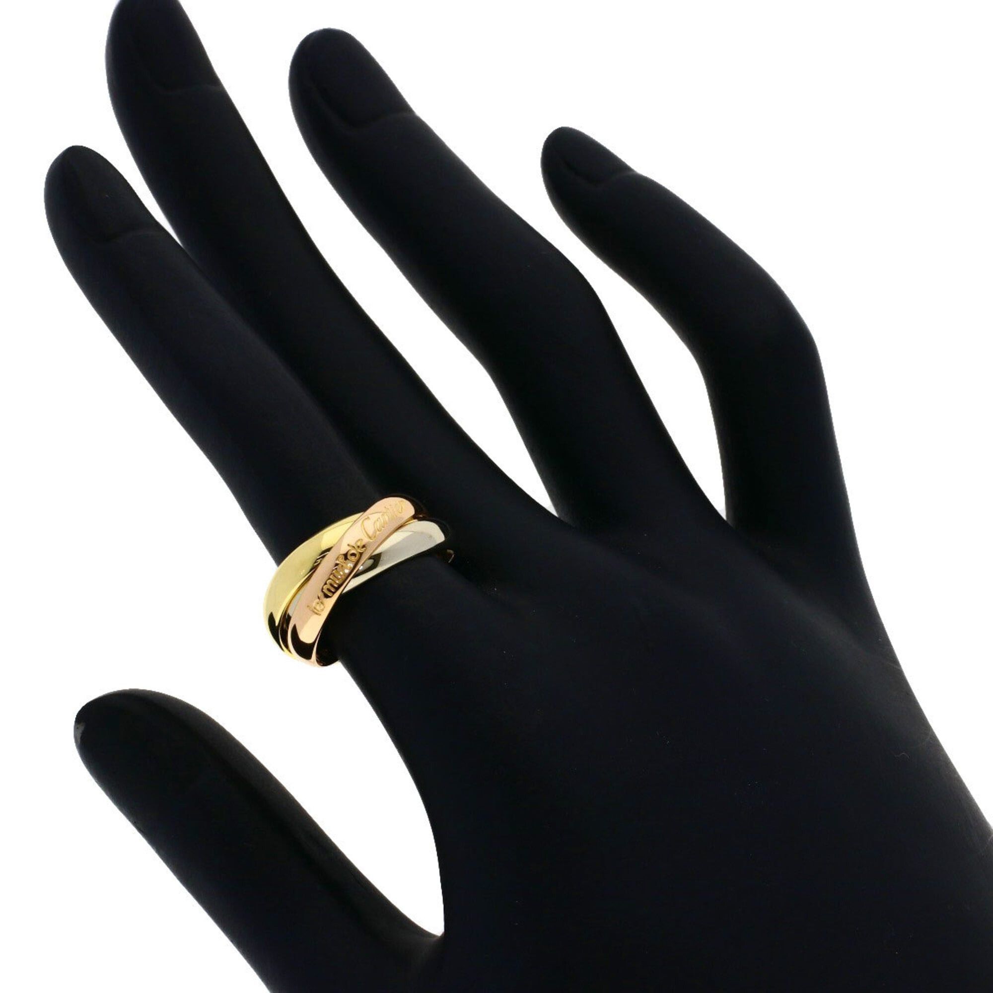Cartier Cartier Trinity #50 Ring - 18K Yellow Gold/18K Pink White Gold Women's CARTIER Size ONE SIZE - 4 Thumbnail