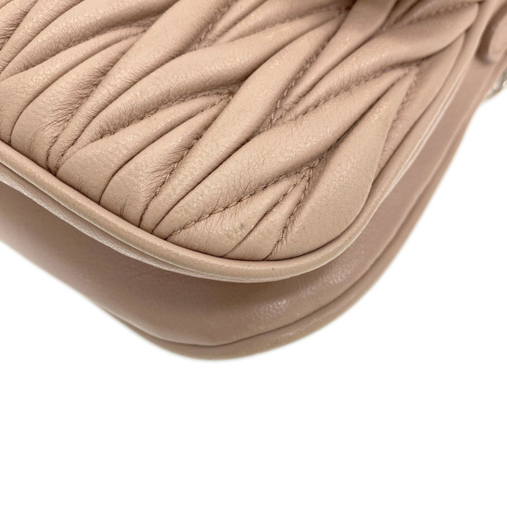 Miu Miu Miu Miu Miu Chain Shoulder Bag, Leather, Women's MIUMIU Size ONE SIZE - 19 Thumbnail