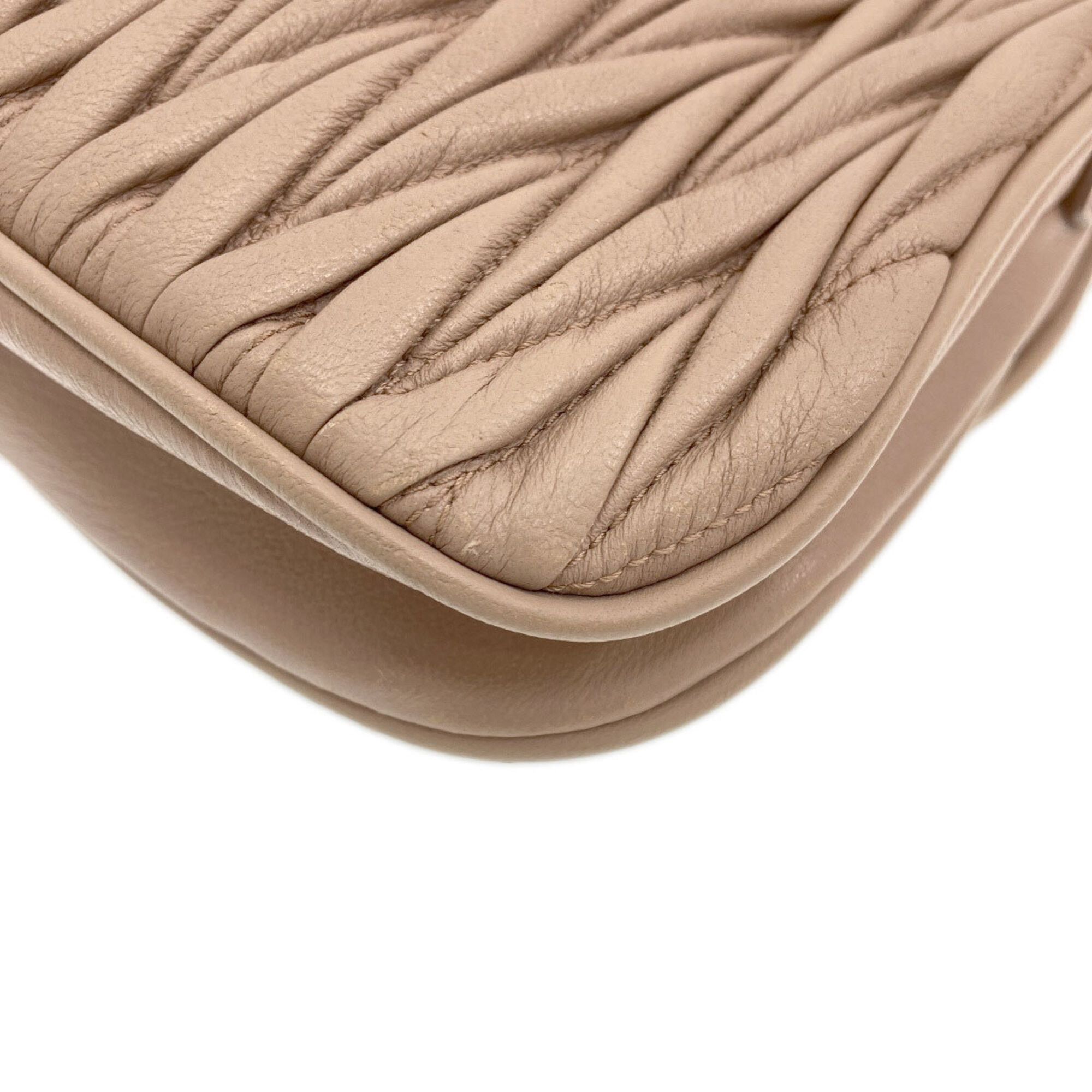 Miu Miu Miu Miu Miu Chain Shoulder Bag, Leather, Women's MIUMIU Size ONE SIZE - 21 Thumbnail