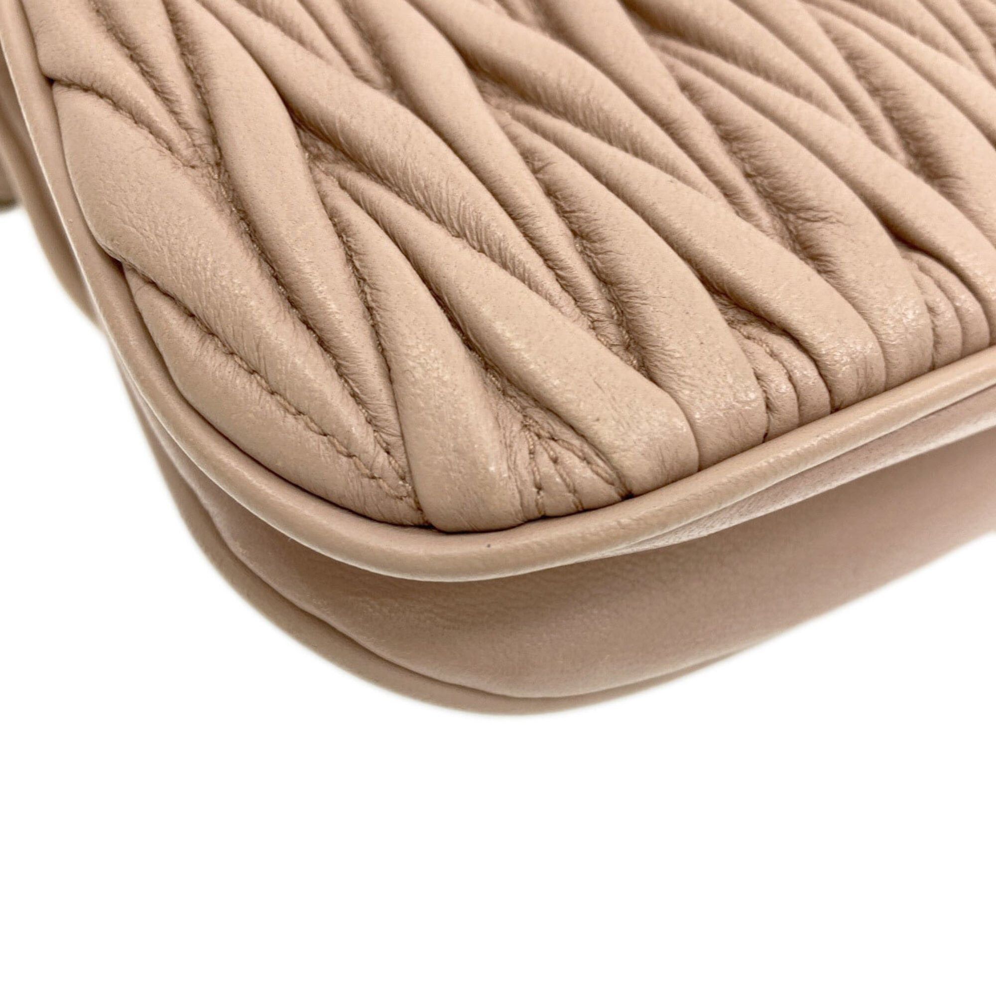 Miu Miu Miu Miu Miu Chain Shoulder Bag, Leather, Women's MIUMIU Size ONE SIZE - 22 Thumbnail
