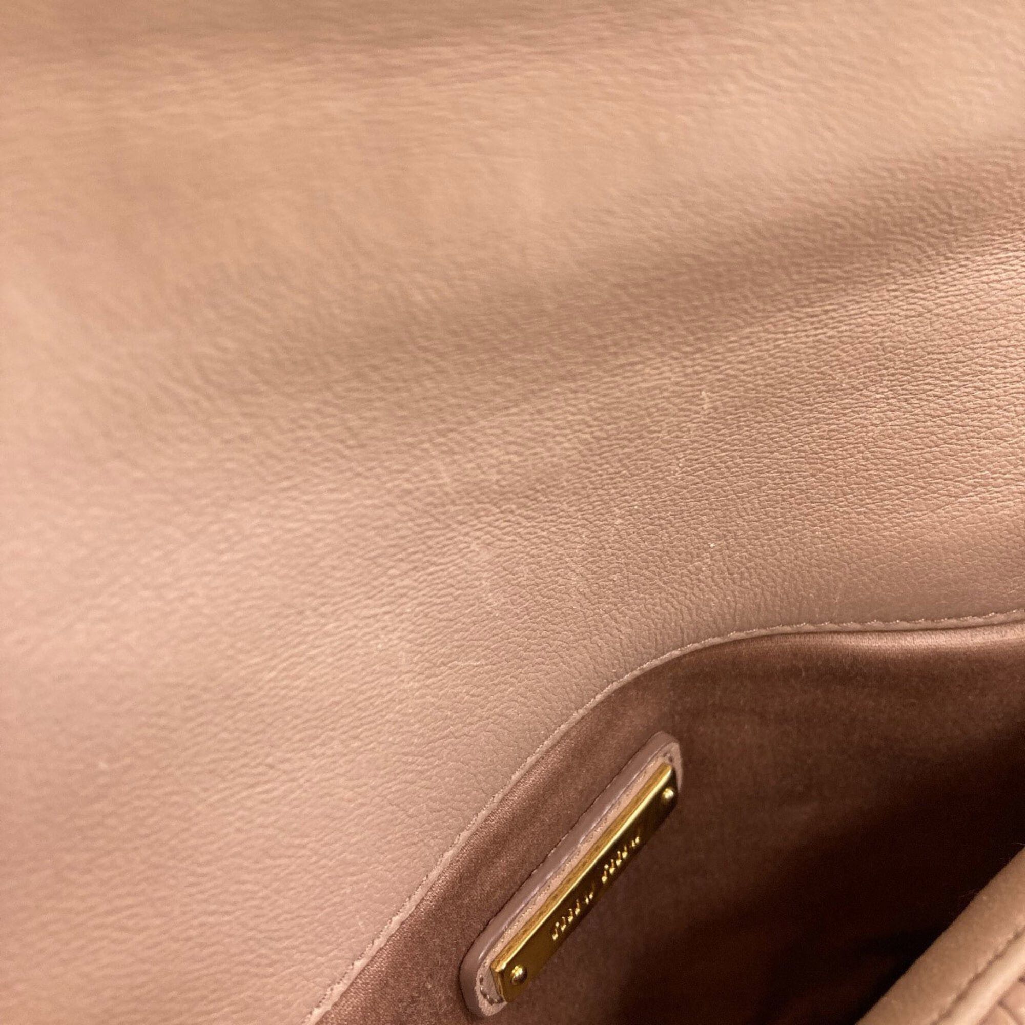 Miu Miu Miu Miu Miu Chain Shoulder Bag, Leather, Women's MIUMIU Size ONE SIZE - 9 Thumbnail
