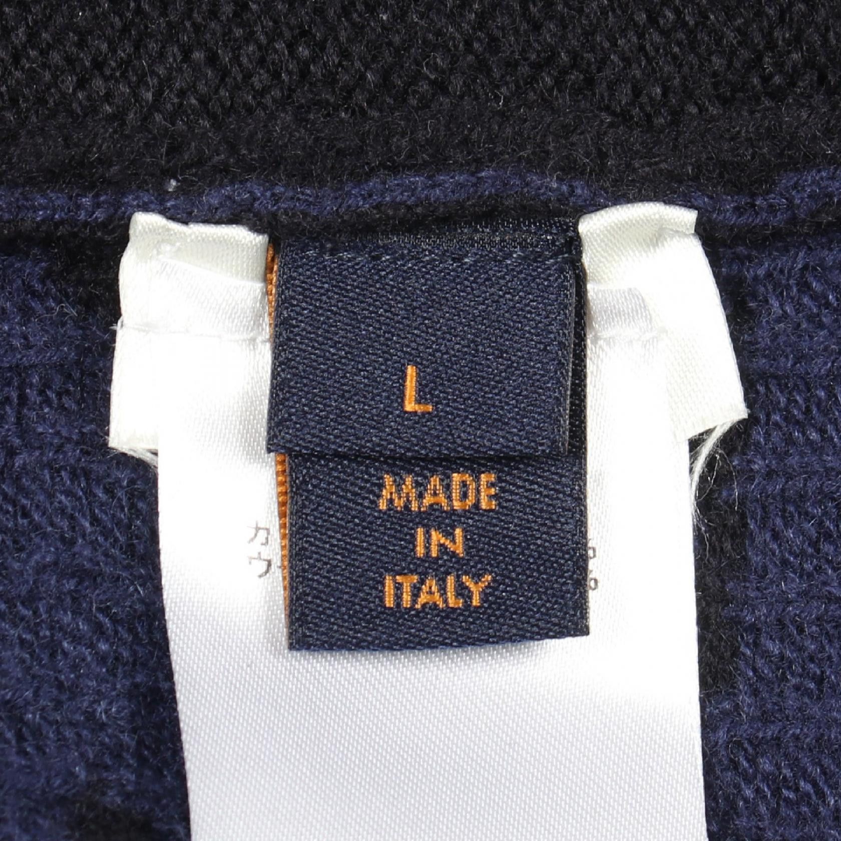 Louis Vuitton Louis Vuitton Louis Vuitton Half and Half Monogram Cashmere Wool Knitwear Textile Tops DUTY FREE for USA Size ONE SIZE - 5 Thumbnail
