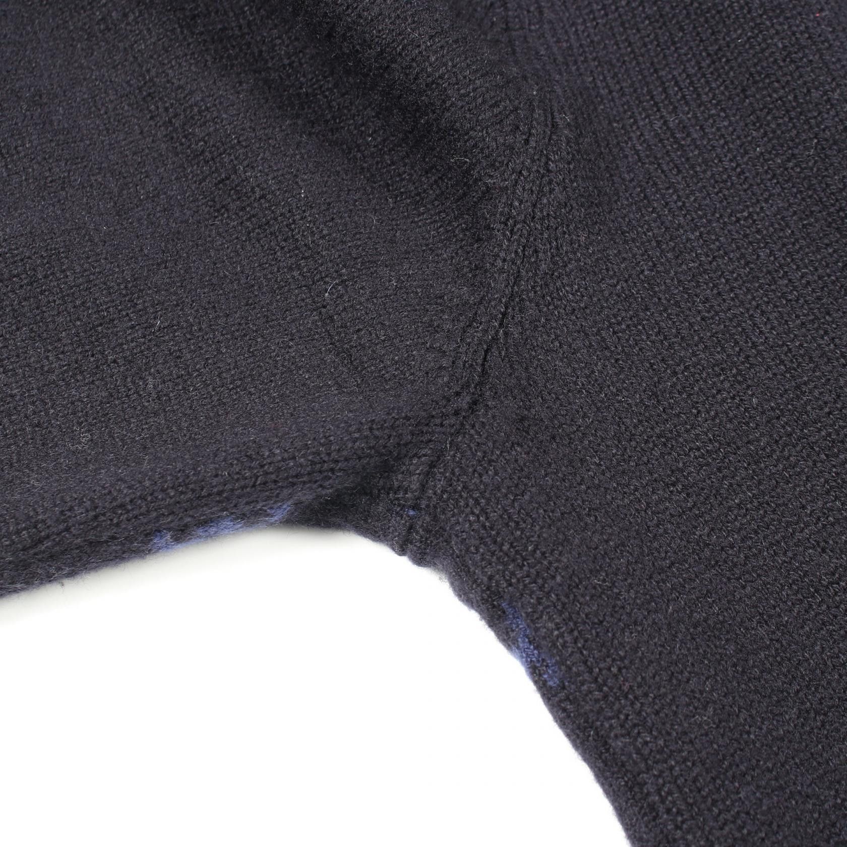 Louis Vuitton Louis Vuitton Louis Vuitton Half and Half Monogram Cashmere Wool Knitwear Textile Tops DUTY FREE for USA Size ONE SIZE - 8 Thumbnail