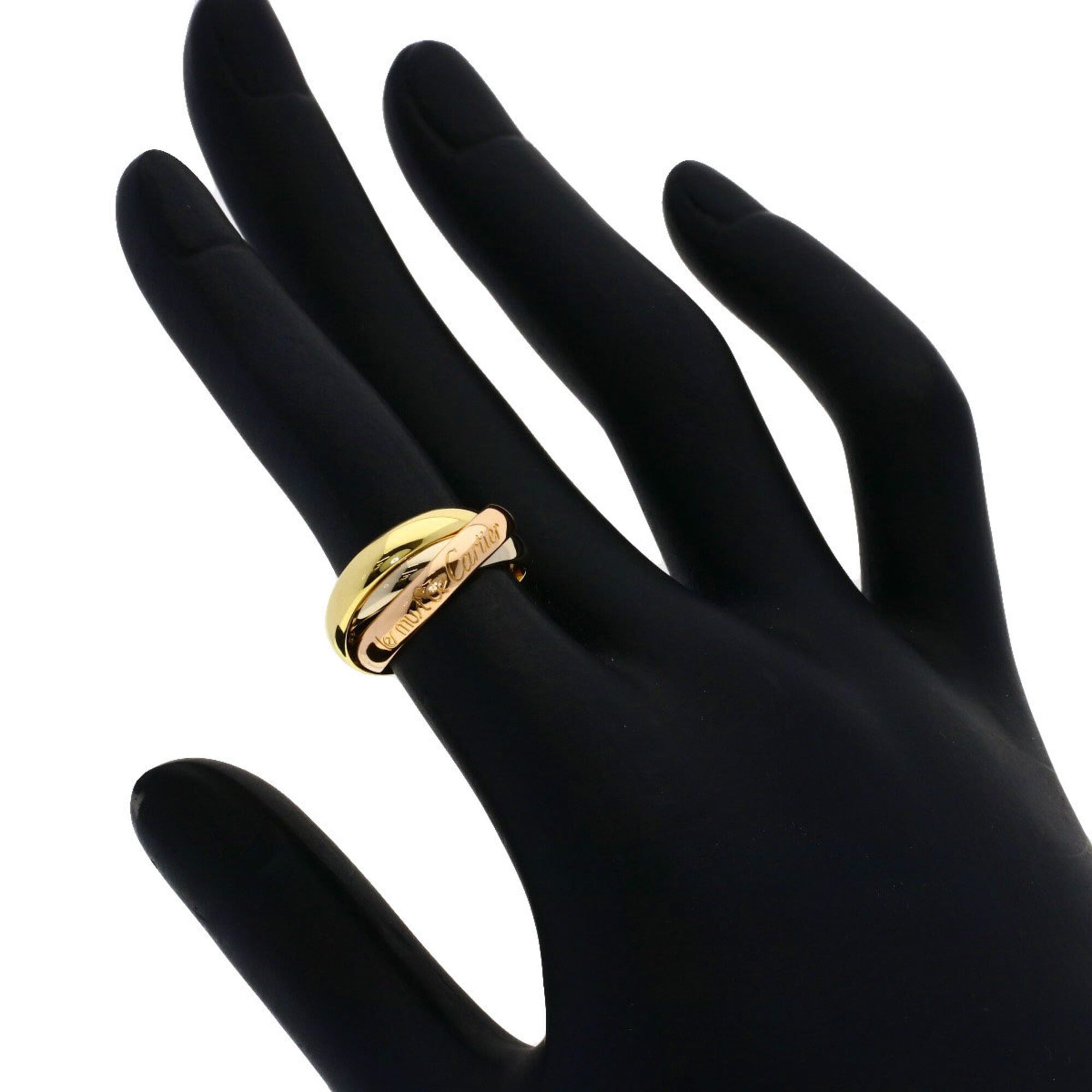 Cartier Cartier Trinity #47 Ring - 18K Yellow Gold/18K Pink White Gold Women's CARTIER Size ONE SIZE - 4 Thumbnail