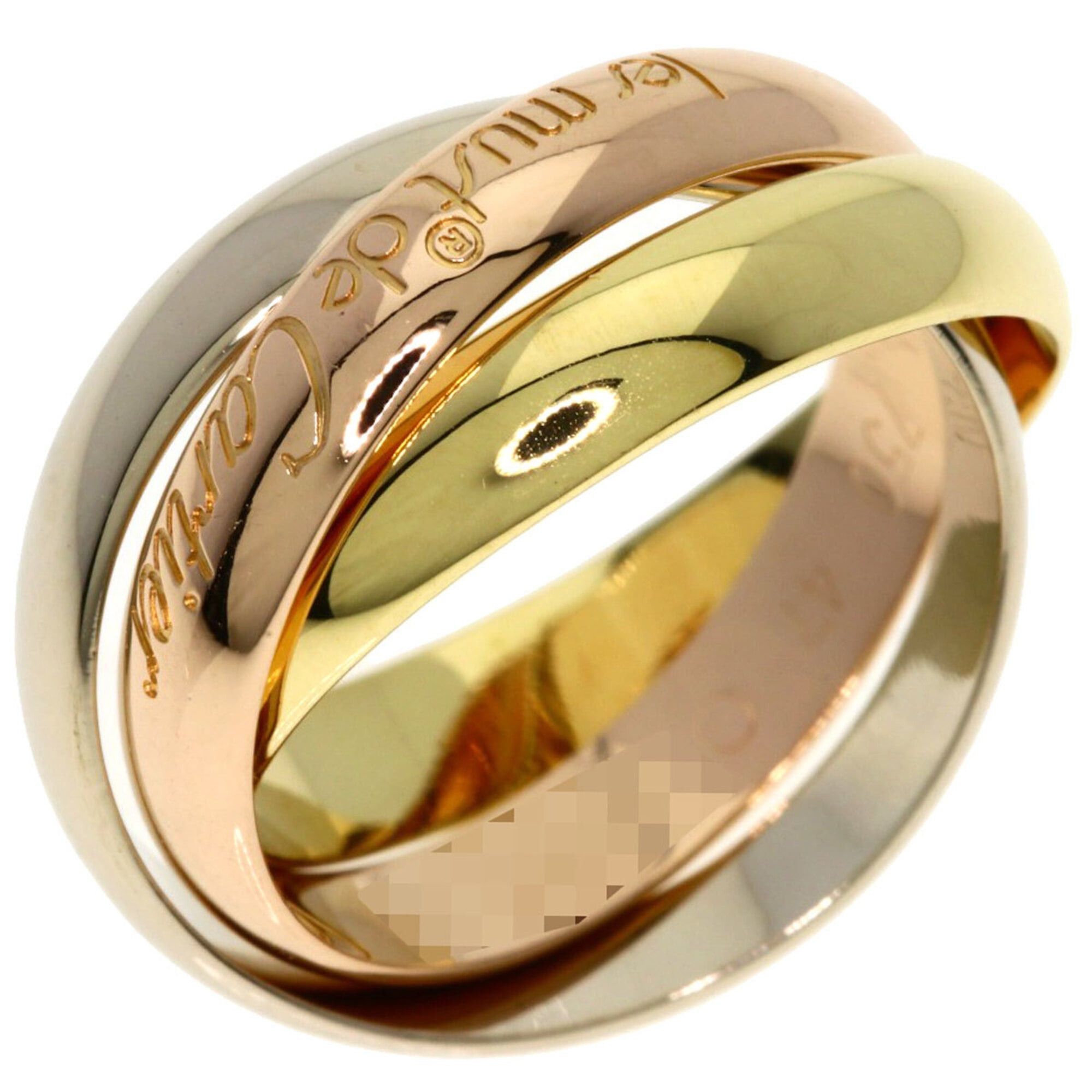 Cartier Cartier Trinity #47 Ring - 18K Yellow Gold/18K Pink White Gold Women's CARTIER Size ONE SIZE - 2 Thumbnail