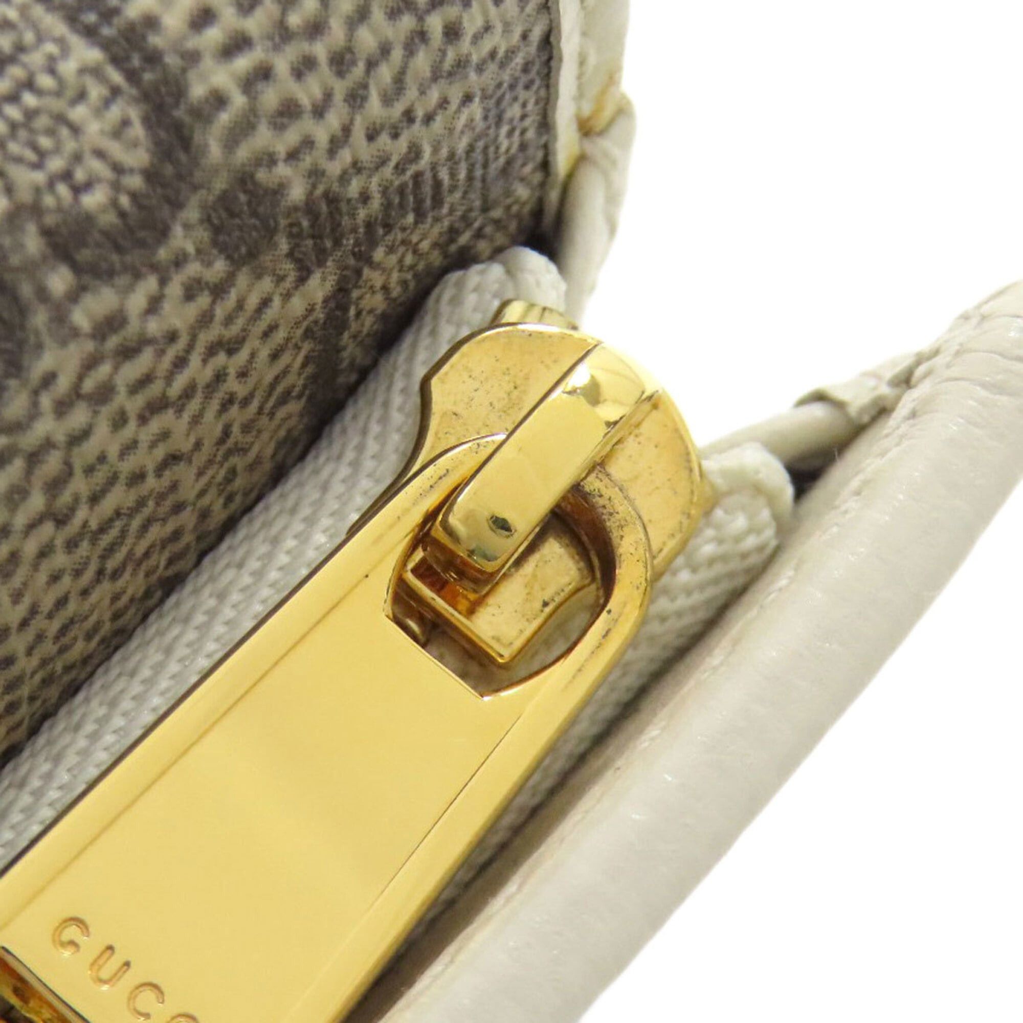 Gucci Gucci 644462 Horsebit GG Bi-fold Wallet PVC/Leather Women's GUCCI Size ONE SIZE - 11 Thumbnail