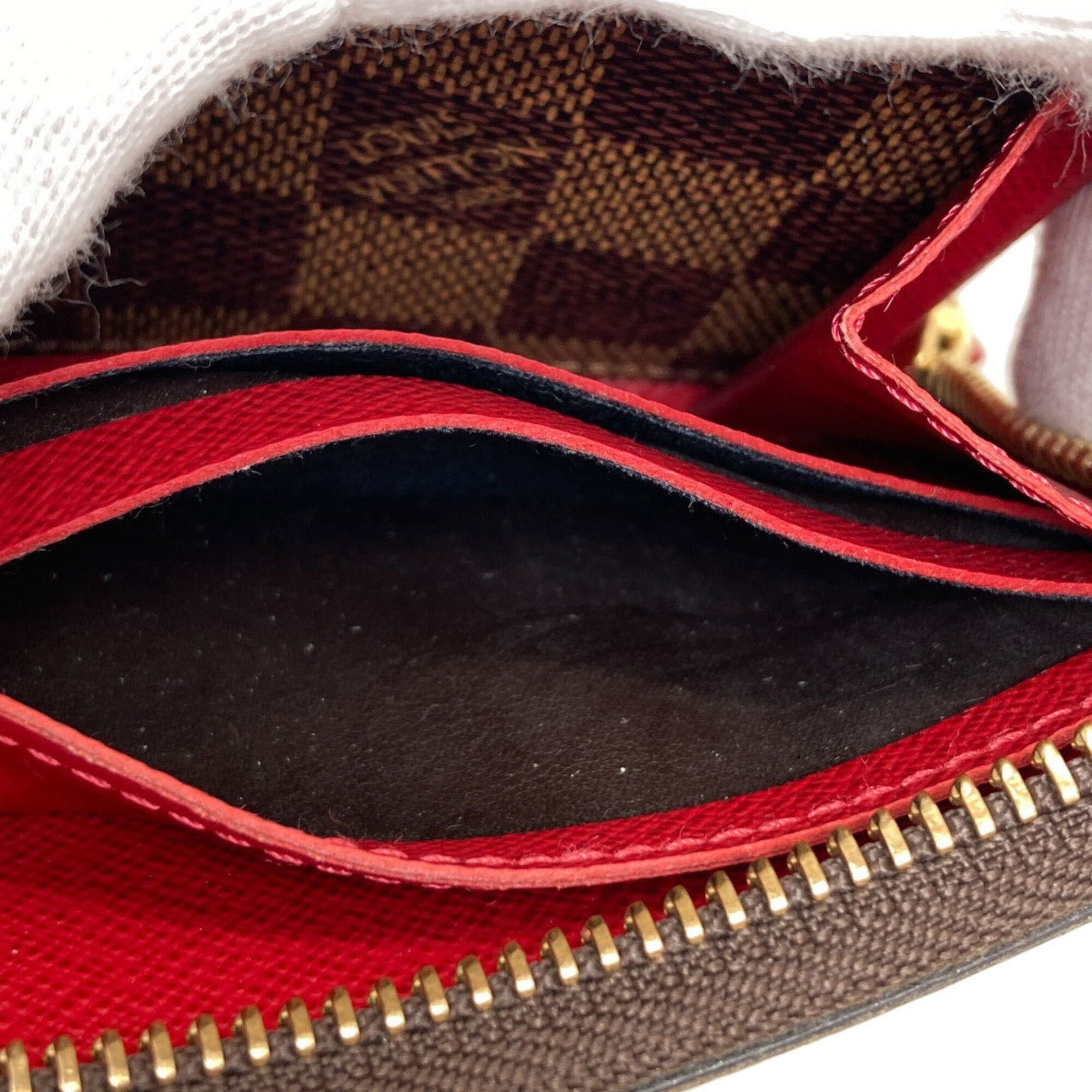 Louis Vuitton Louis Vuitton N60534 Portefeuille Clemence Long Wallet, Damier Canvas, Women's LOUIS VUITTON Size ONE SIZE - 9 Thumbnail