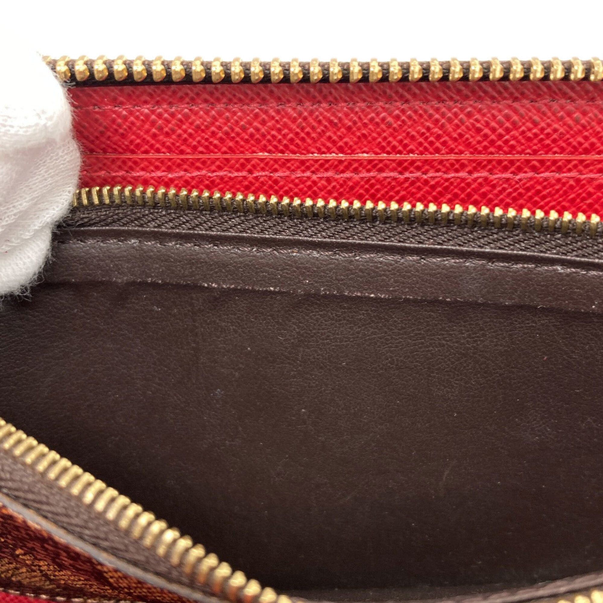Louis Vuitton Louis Vuitton N60534 Portefeuille Clemence Long Wallet, Damier Canvas, Women's LOUIS VUITTON Size ONE SIZE - 10 Thumbnail