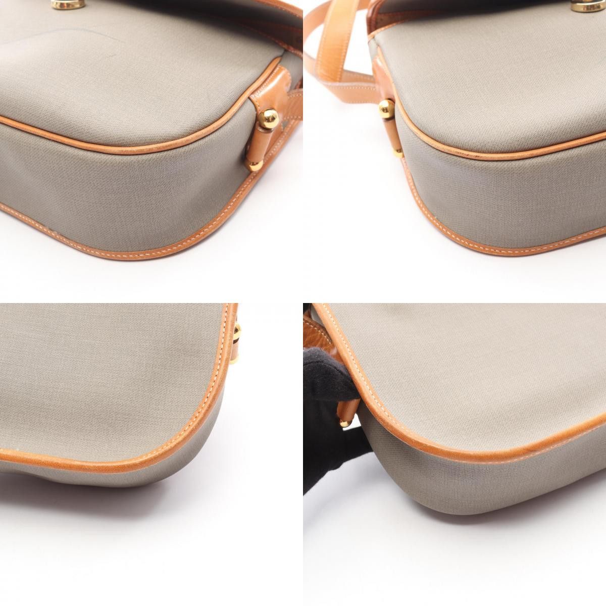 Dior Dior Christian Dior CD Logo Coated Canvas Leather Shoulder Bag Plastic / Synthetic Shoulder Bag DUTY FREE for USA Size ONE SIZE - 9 Thumbnail