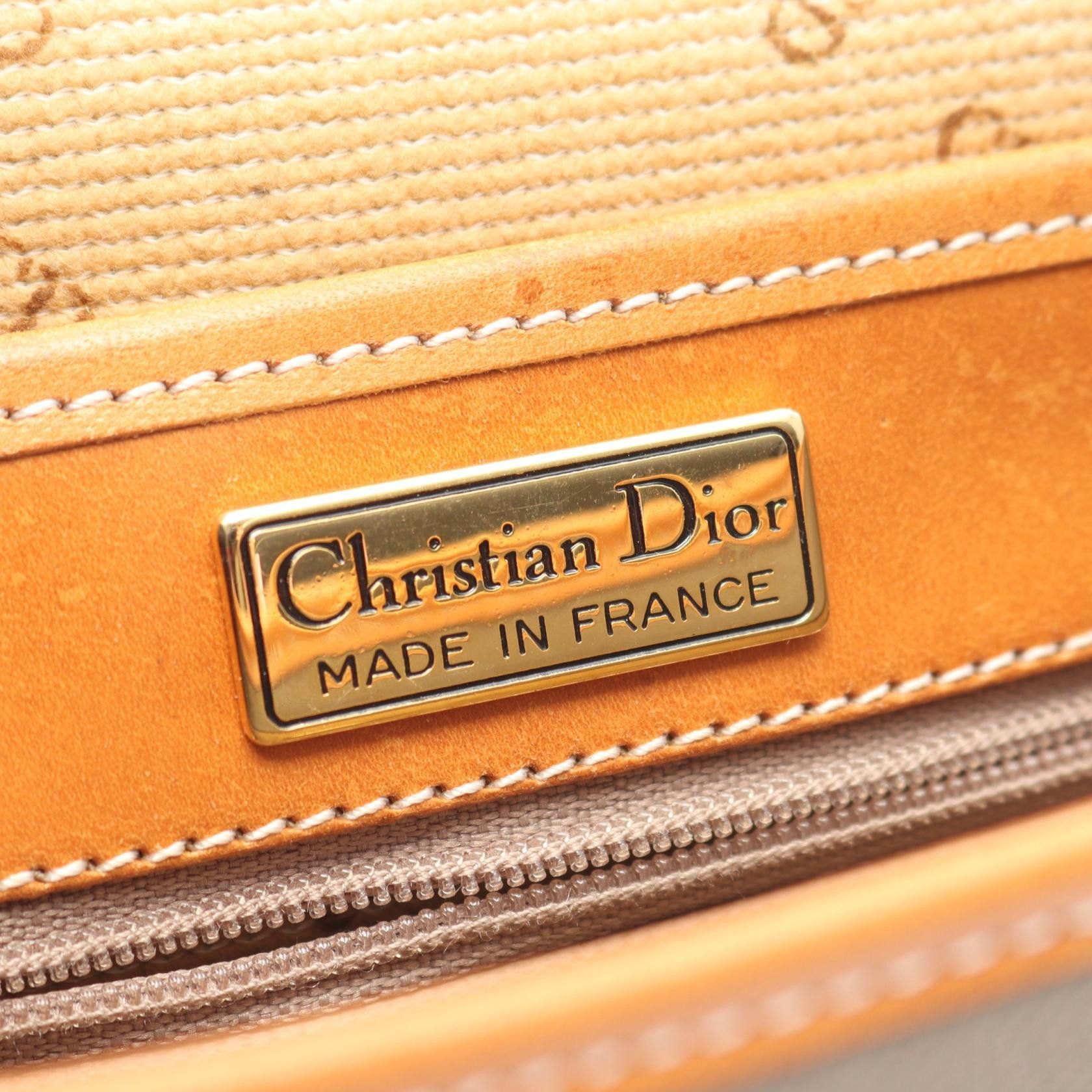 Dior Dior Christian Dior CD Logo Coated Canvas Leather Shoulder Bag Plastic / Synthetic Shoulder Bag DUTY FREE for USA Size ONE SIZE - 4 Thumbnail