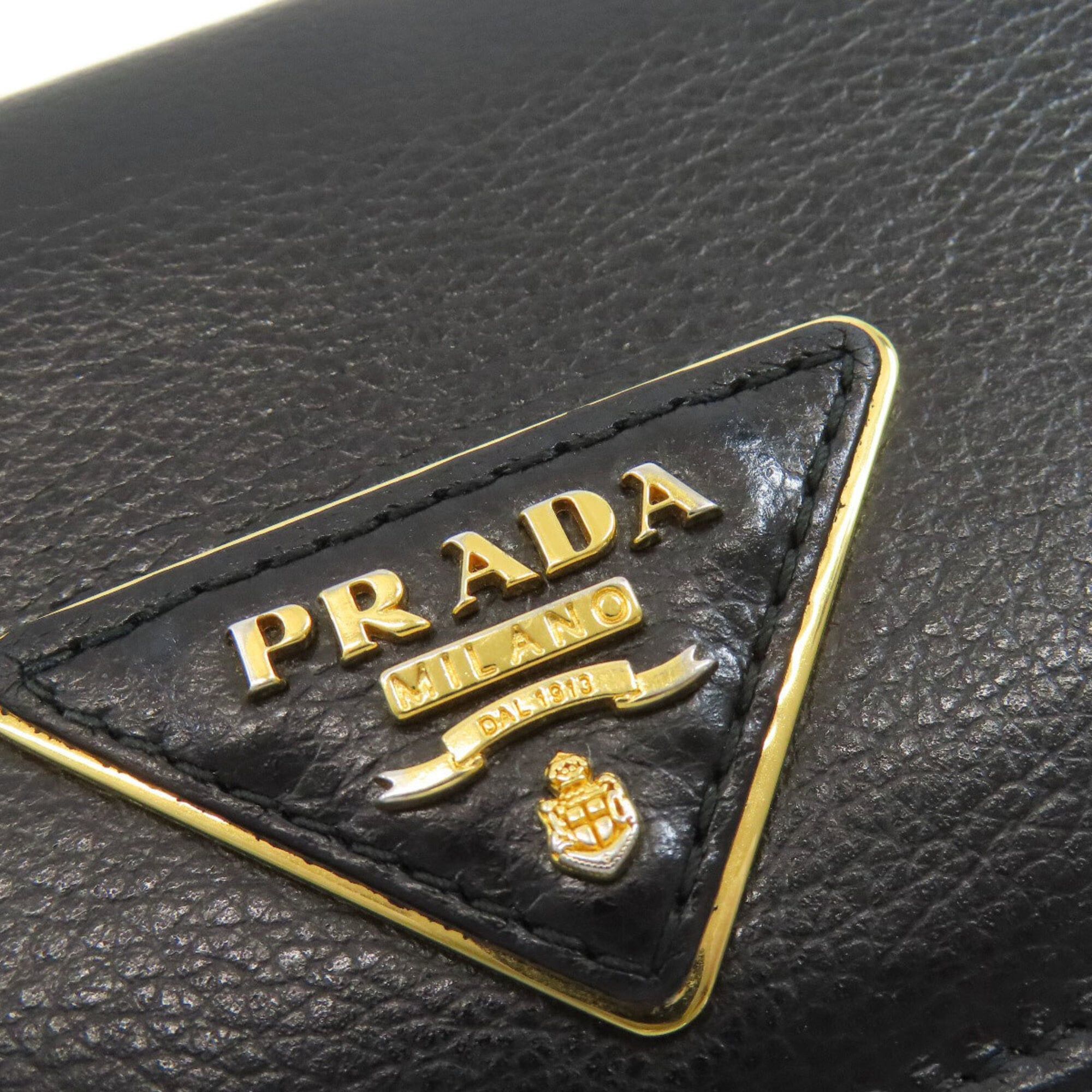 Prada Prada 1MH132 Triangle Long Wallet, Calfskin, Women's PRADA Size ONE SIZE - 9 Thumbnail