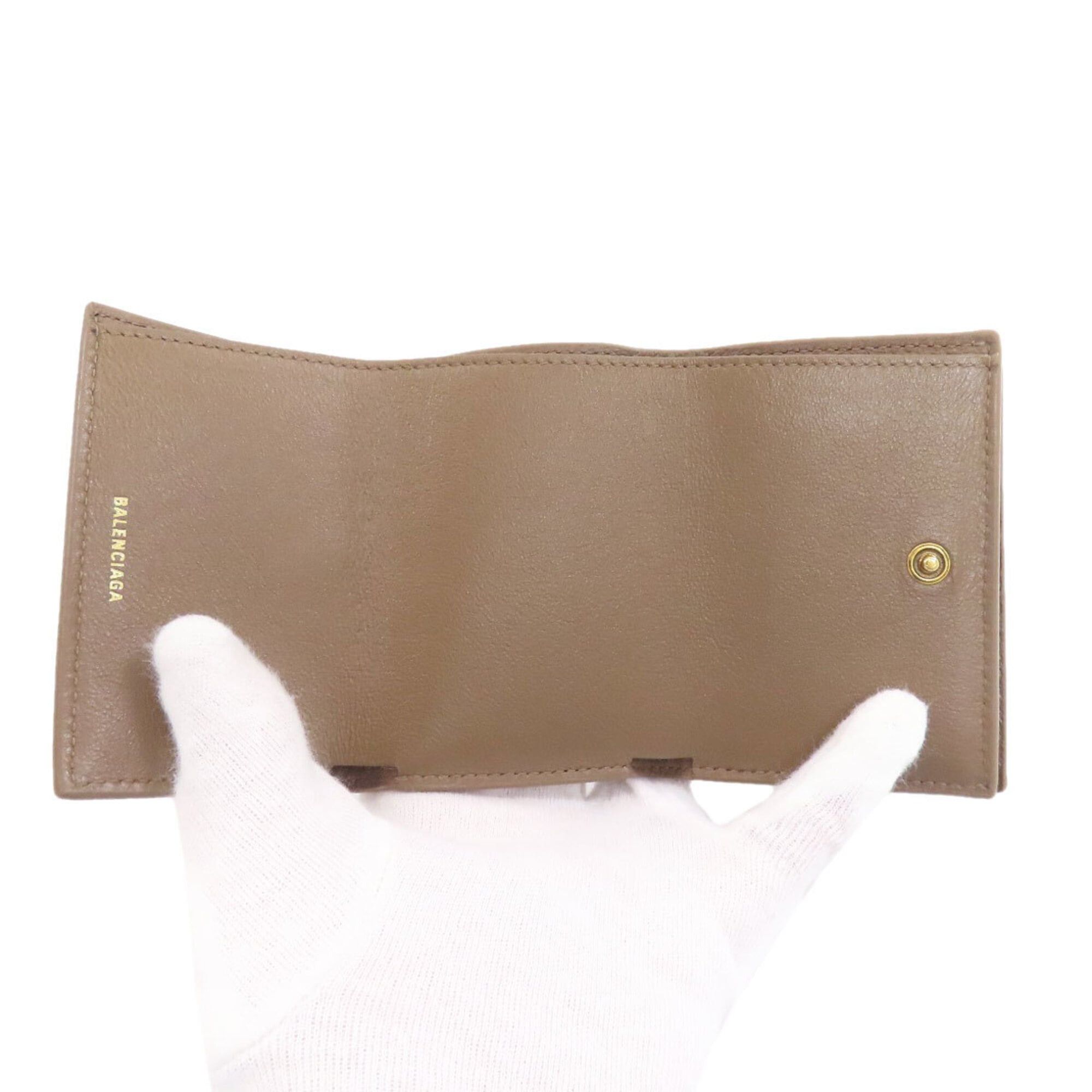 Balenciaga Balenciaga 594312 Tri-fold Wallet Mini Bi-fold Leather Women's BALENCIAGA Size ONE SIZE - 4 Thumbnail